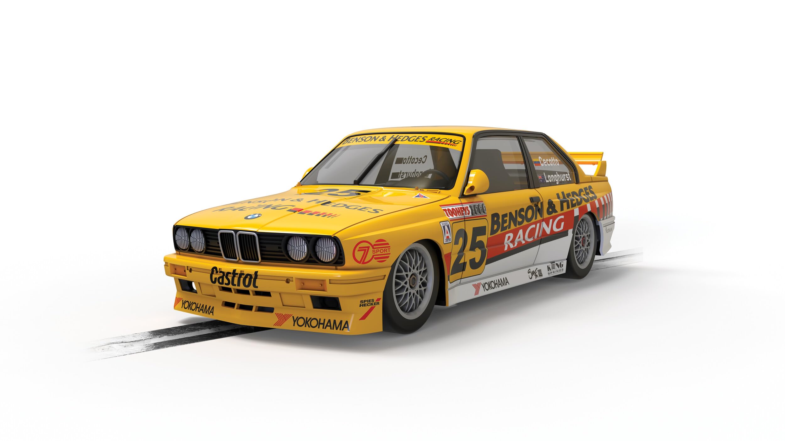 Scalextric Cars - C4401 BMW E30 M3 - Bathurst 1000 1992 - Longhurst & Cecotto - Toy Slot Car Race Tracks or Sets - Small Kids Gift Ideas for Boy/Girl Ages 5 Accessory