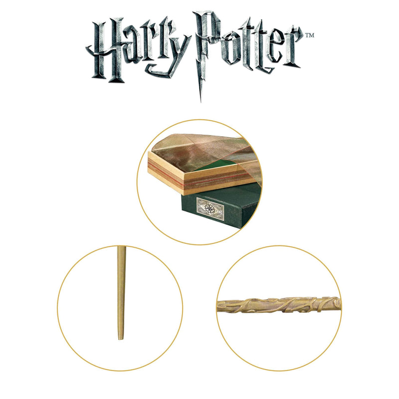 The Noble Collection Hermione Granger Wand in Ollivanders Box 15 inch Hermione Granger Wand With Original Ollivanders Wand Box - Harry Potter Film Set Movie Props Wands