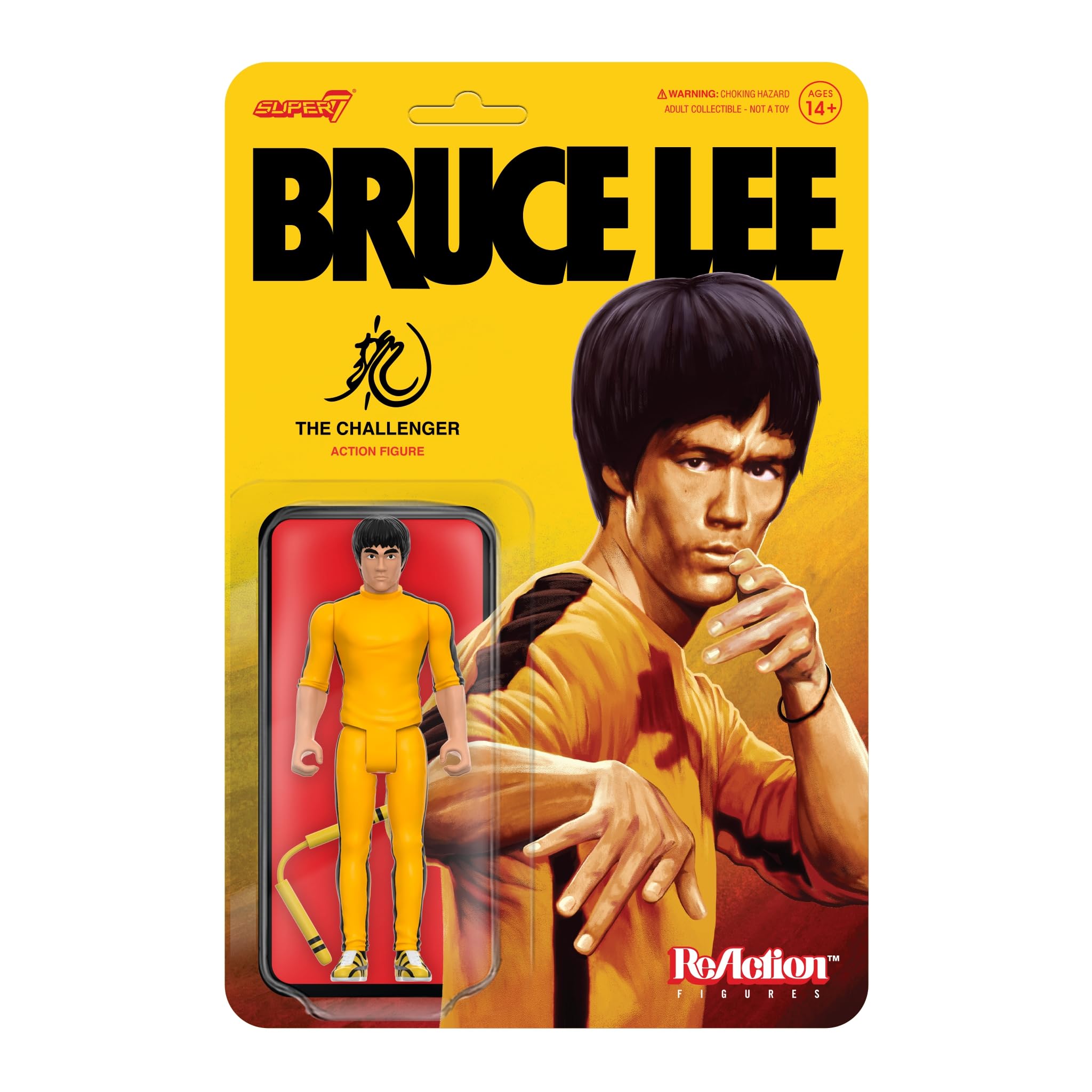 SUPER7 Bruce Lee The Challenger 3.75 in Reaction Figure