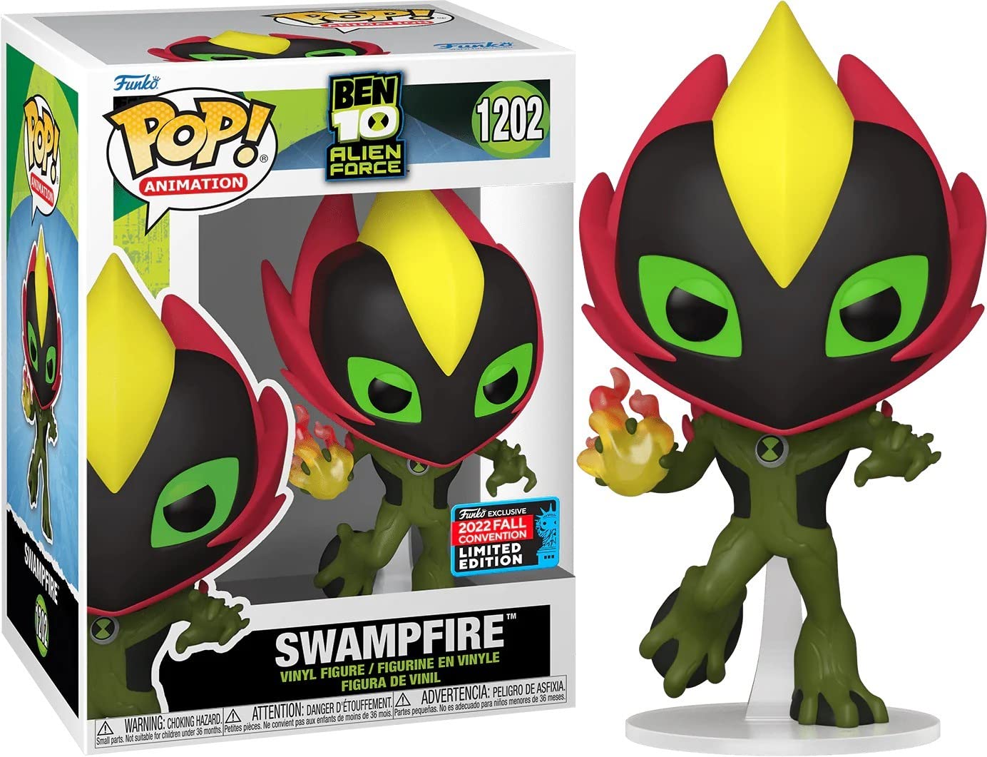 POP Ben 10 Alien Force 1202 Swampfire 2022 Fall Convention