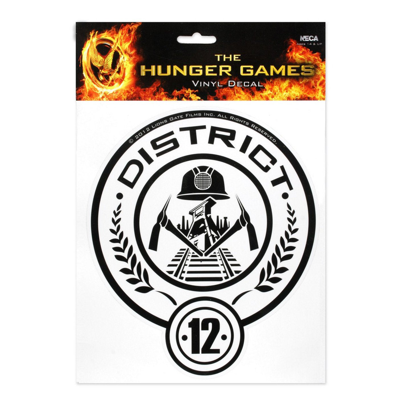 The Hunger Games Movie "District 12" Laptop Decals