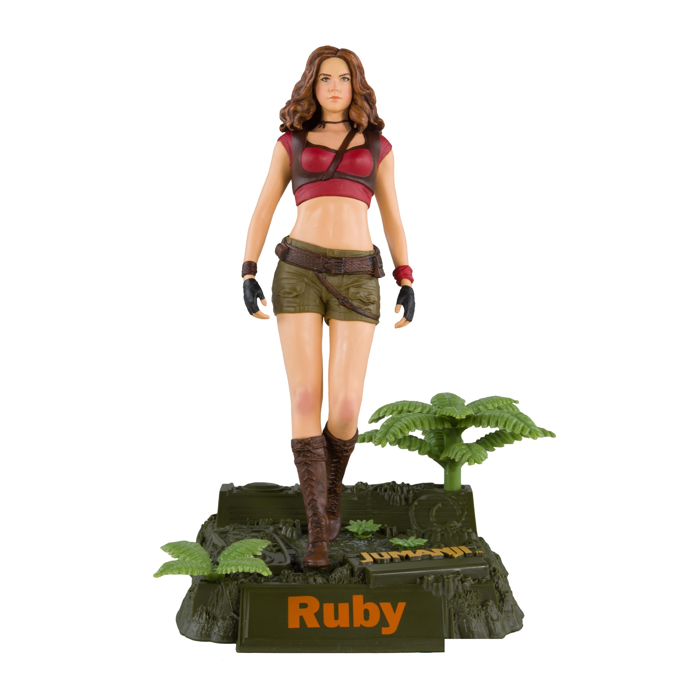 McFarlane Toys Movie Maniacs Ruby Roundhouse 6 inch Scale Figure - Jumanji: The Next Level Collectible with Exclusive Bonus Item, Environmental Base, Printed Backdrop, and Art Card for Collectors