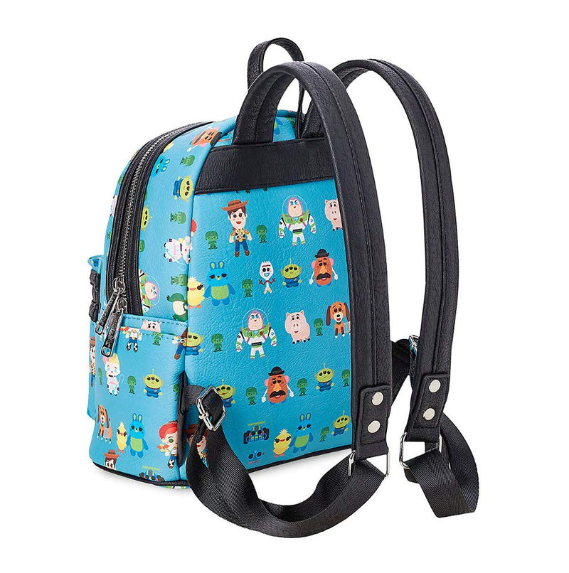 Loungefly x Toy Story Chibi Characters Allover-Print Mini Backpack, Blue, One Size, Modern