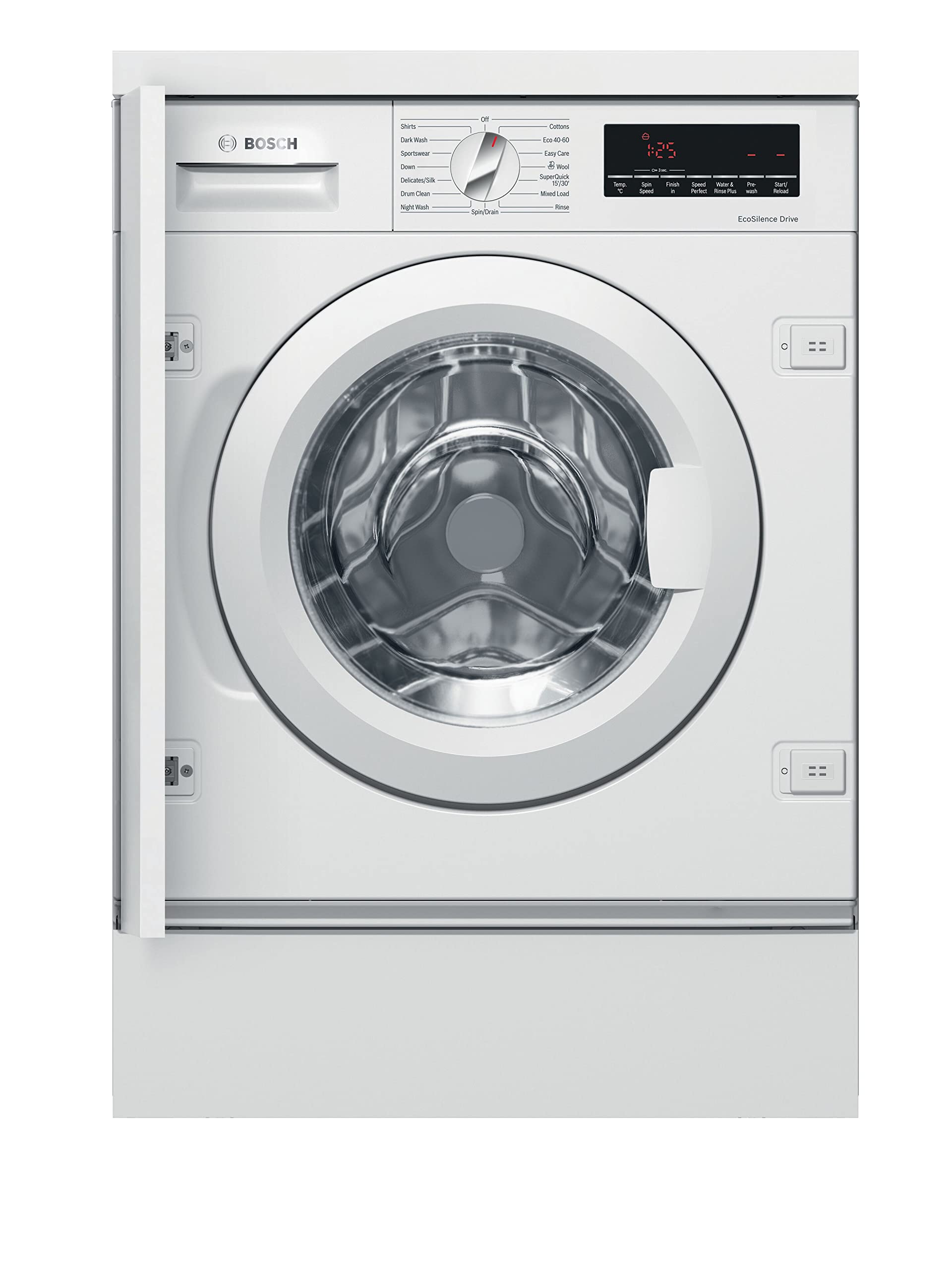 Bosch Home & Kitchen Appliances Bosch WIW28502GB Built in Washing Machine with 8kg Capacity, 5 Year Warranty (T&Cs apply), SpeedPerfect, ActiveWater Plus, EcoSilence Drive, 1400rpm, White, Serie 8