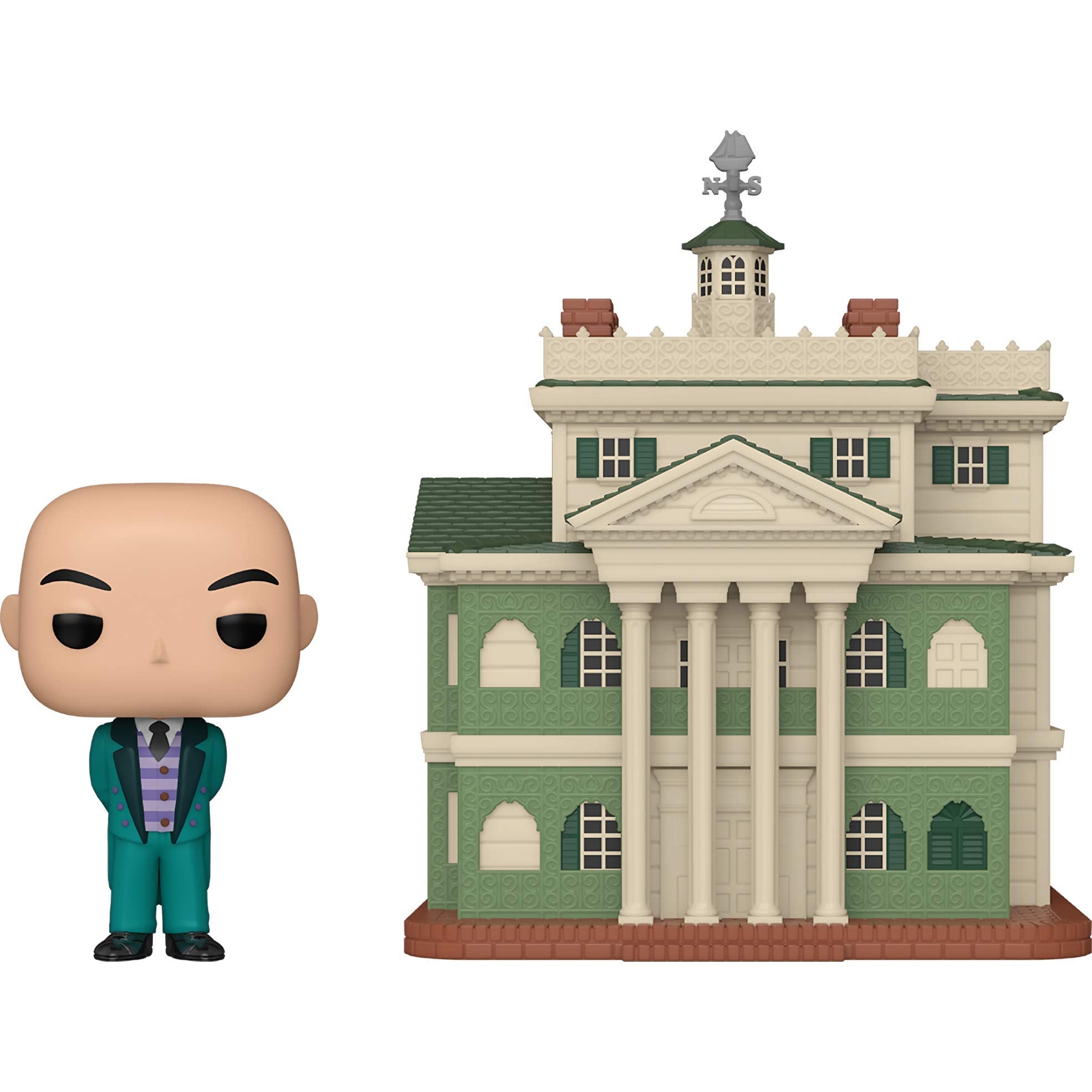 Haunted Mansion Attraction and Butler: Funk o Pop! Town Vinyl Figure Bundle with 1 Classic Trading Card (019 - 49934)