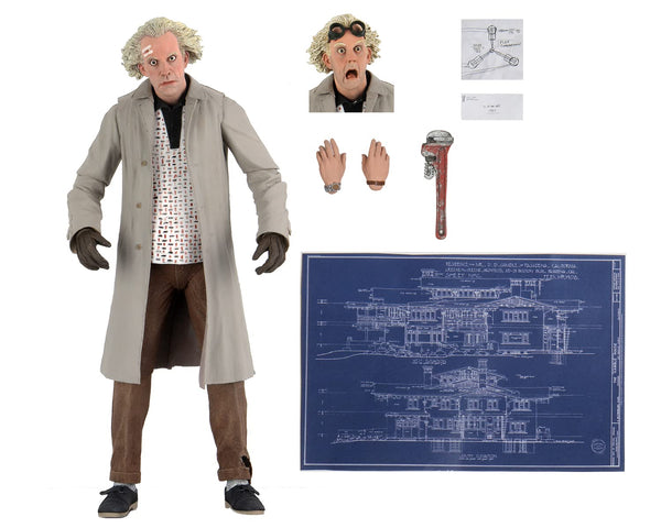 NECA - Back To The Future Doc Brown Ultimate 7In Action Figure, Multicoloured