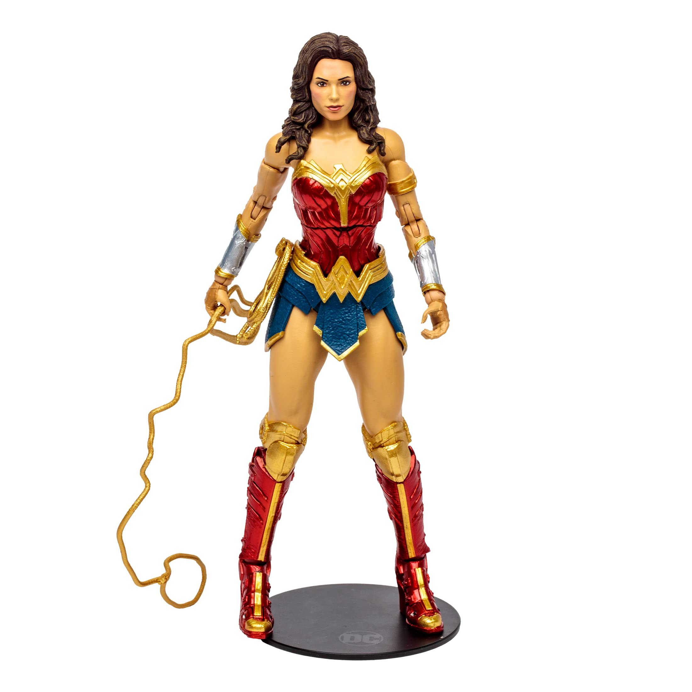 McFarlane Toys, 7-Inch DC Shazam! Wonder Woman Action Figure with 22 Moving Parts, Collectible DC Shazam Movie Figure with Stand Base Unique Collectible Character Card – Ages 12+