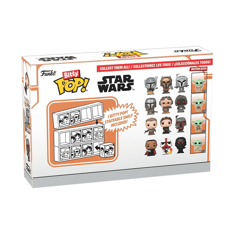 Funko Bitty POP!: Mandalorian - Moff Gideon™, Bitty Pop! Incinerator Stormtrooper™, Bitty Pop! Dark Trooper™, and a mystery Bitty Pop! figure - 0.9 Inch (2.2 Cm) Collectable - Gift Idea - Cake Topper