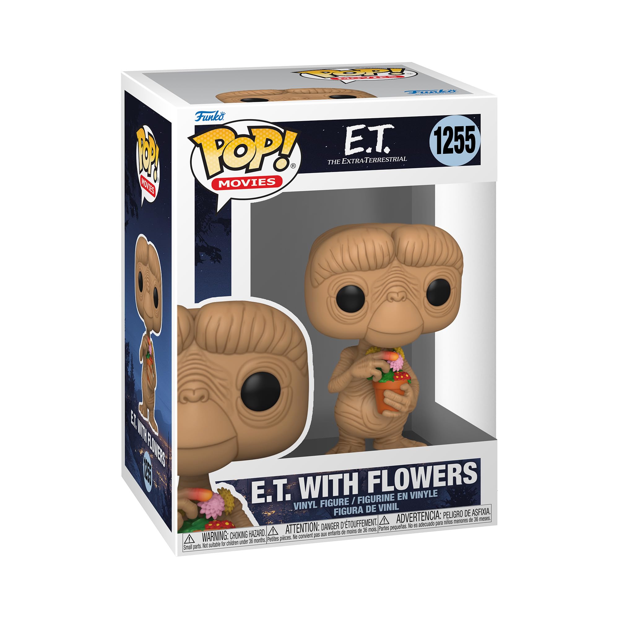 Funko POP! Movies: E.T. 40th - E.T. With Flowers - E.T. the Extra Terrestrial - Collectable Vinyl Figure - Gift Idea - Official Merchandise - Toys for Kids & Adults - Movies Fans