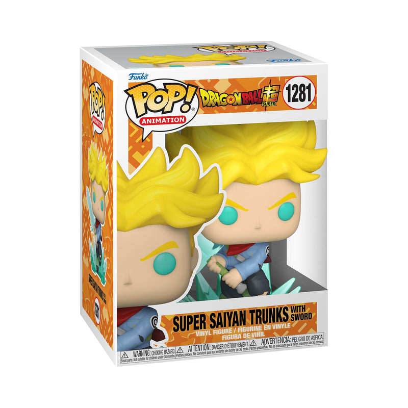 Funko Pop! Animation: DBS - Super Saiyan Trunks With Sword - Dragon Ball - Collectable Vinyl Figure - Gift Idea - Official Merchandise - Toys for Kids & Adults - Anime Fans