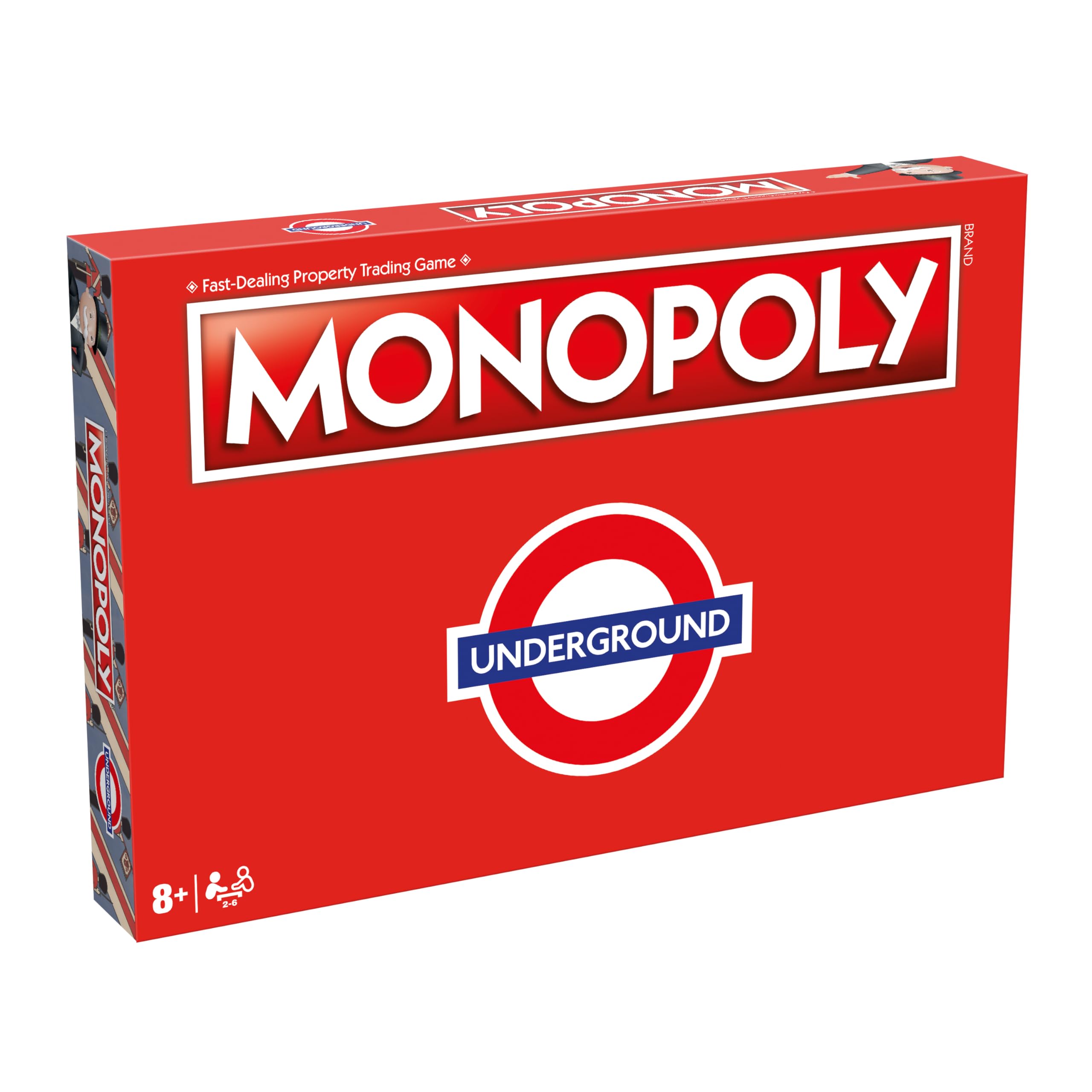 Winning Moves London Underground Monopoly Board Game, Buy Oxford Circus, Covent Garden, Bond Street and trade your way to success, gift for ages 8 plus