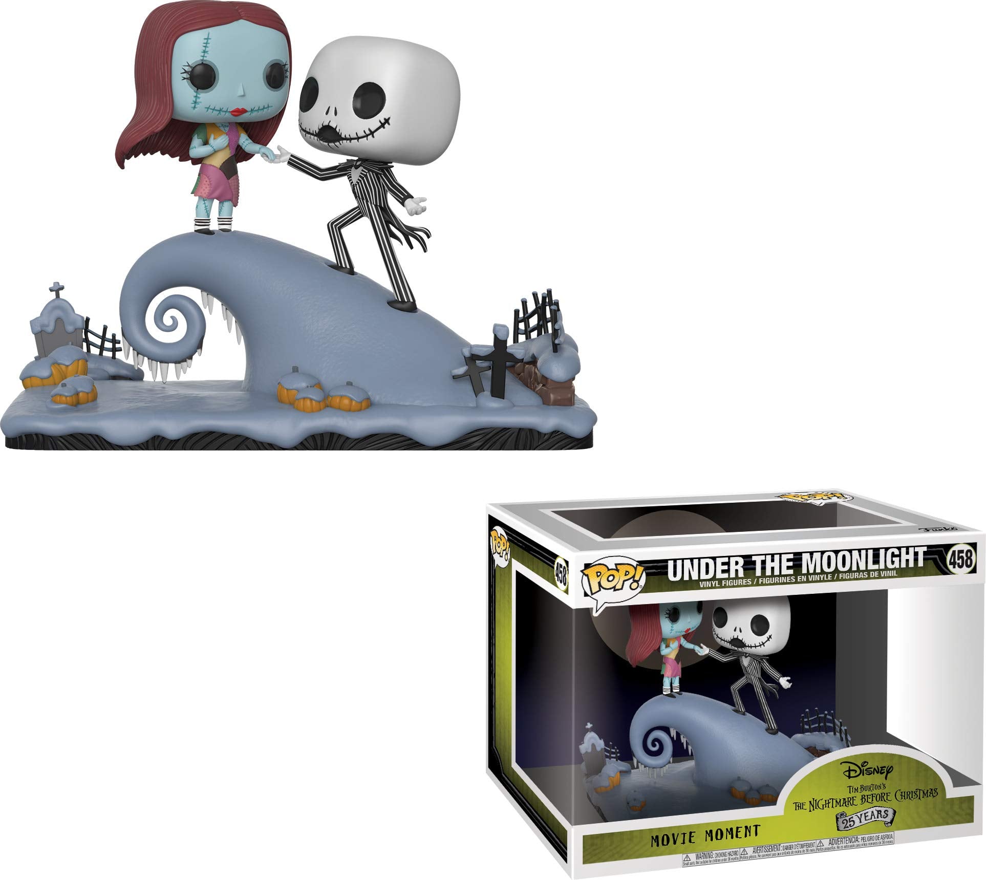 Funko Pop! Vinyl: Movie Moments: Disney: NBX: Jack Skellington and Sally on the Hill - Disney: the Nightmare Before Christmas - Collectable Vinyl Figure - Gift Idea - Official Merchandise