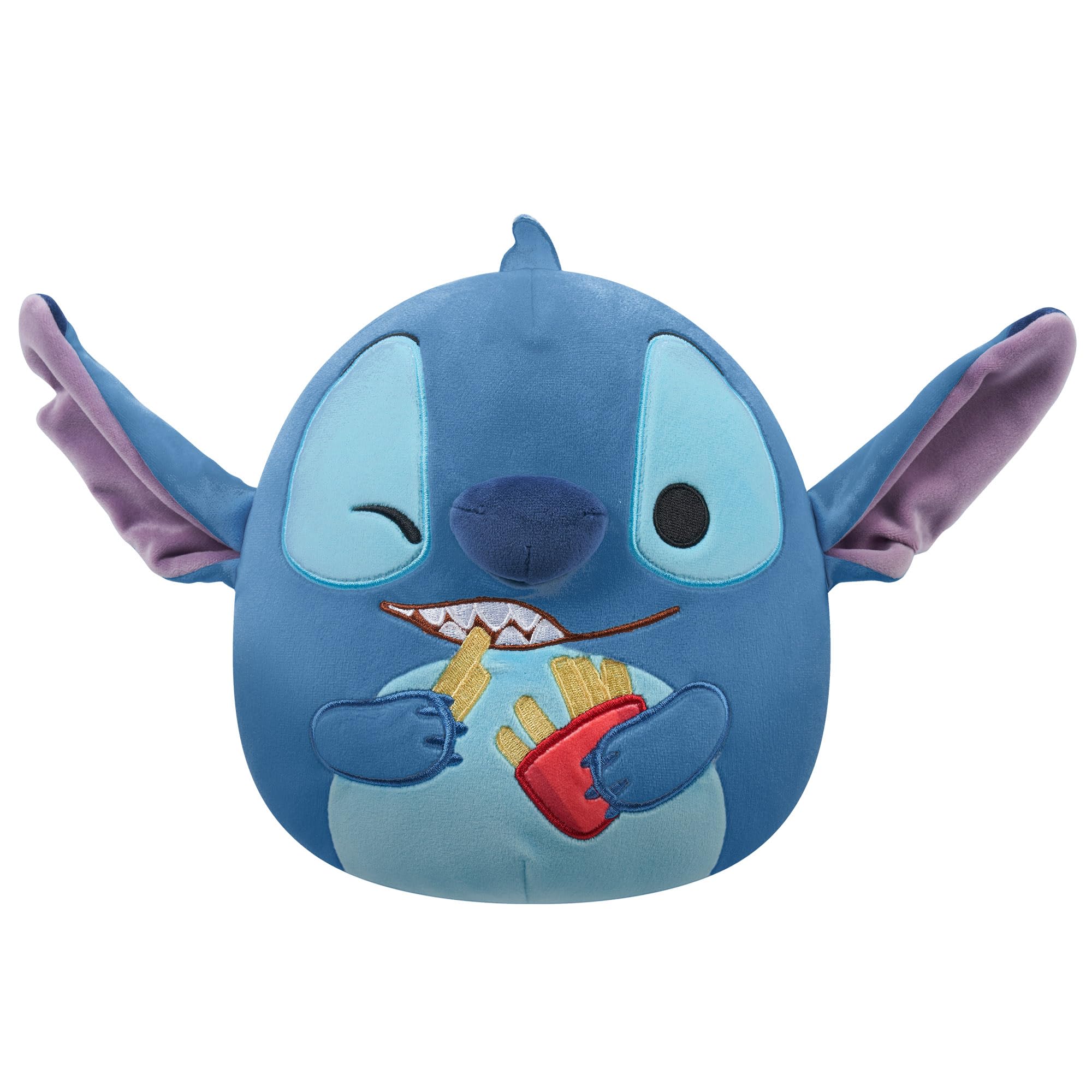 Squishmallows Original Disney 10-Inch Stitch With French Fries Plush - Little Ultrasoft Official Jazwares Plush