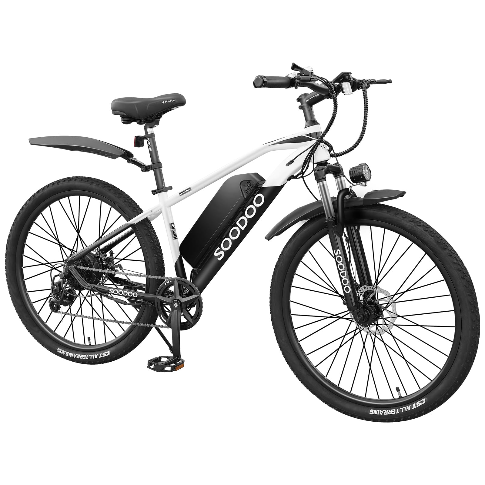 26" Electric Bike for Adult. 2605 E-Bike with 250W High-Speed Brushless Motor. Electric Bicycle Built-in 36V-8AH Removable Li-Ion Battery, Shimano 7 Speed, G51 LCD Display, Dual Disc Brake