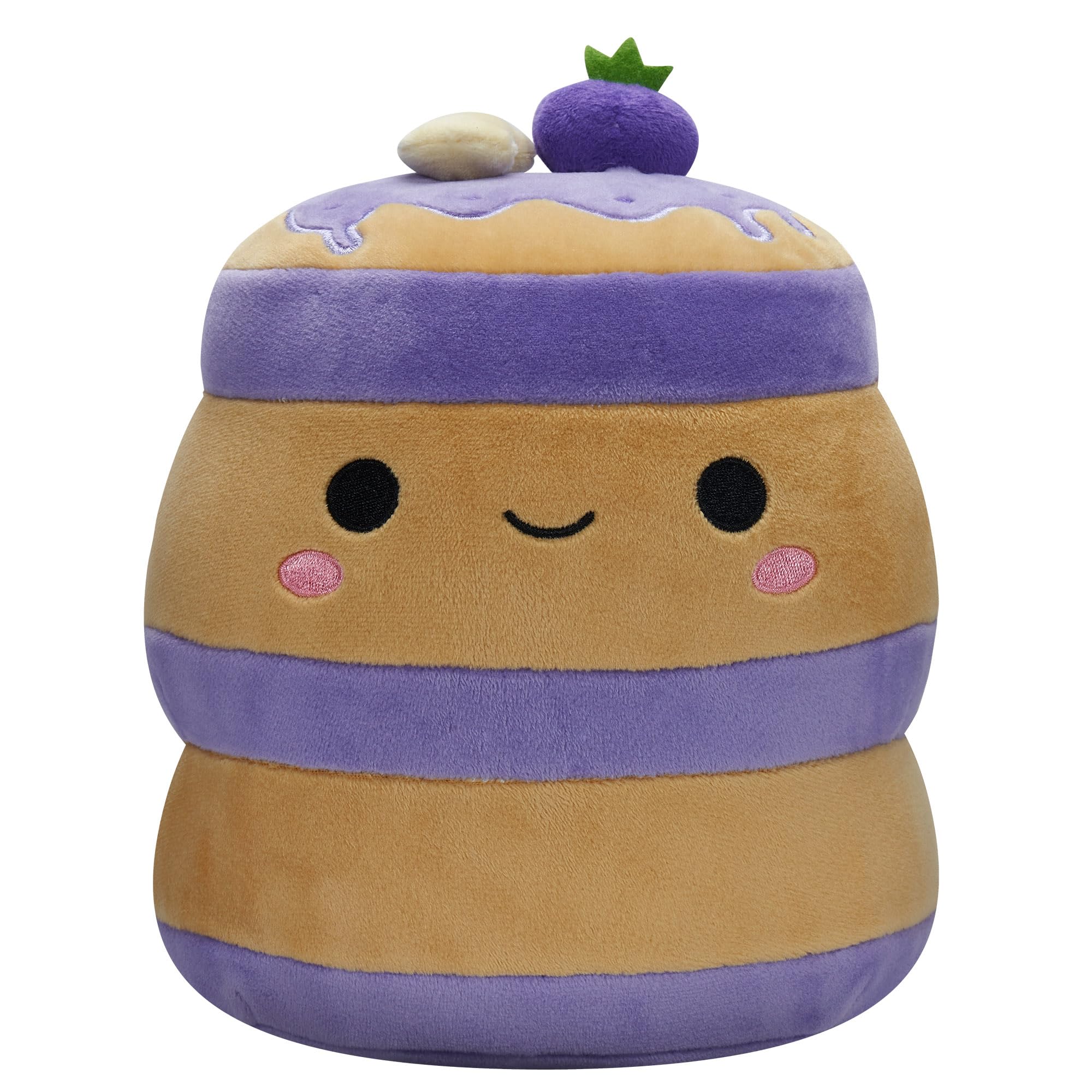 Squishmallows Original 7.5-Inch Paden Blueberry Pancakes - Small Ultrasoft Official Plush