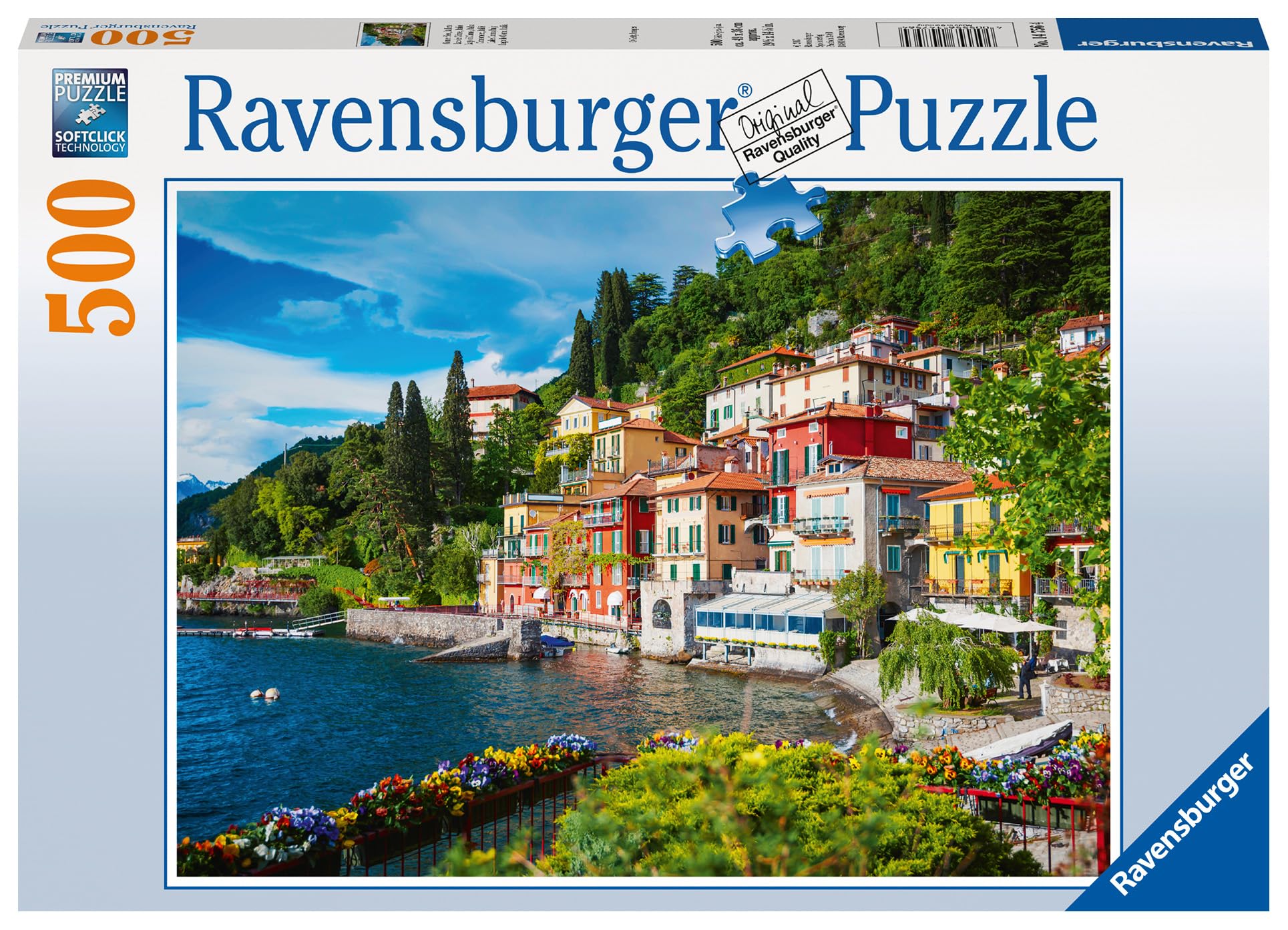 Ravensburger Lake Como, Italy 500 Piece Jigsaw Puzzle for Adults & for Kids Age 10 and Up