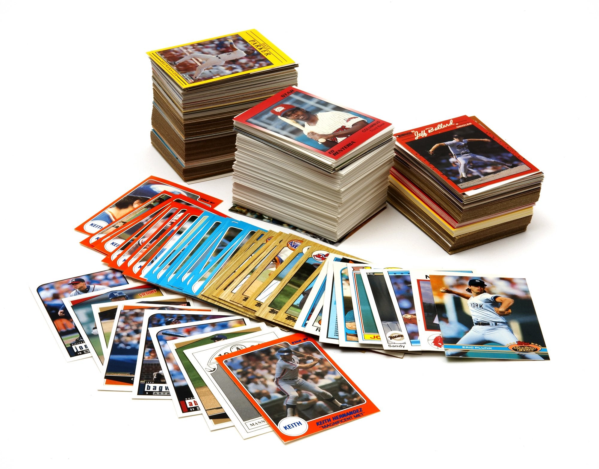 Topps Baseball Card Collector Box With Over 500 Cards