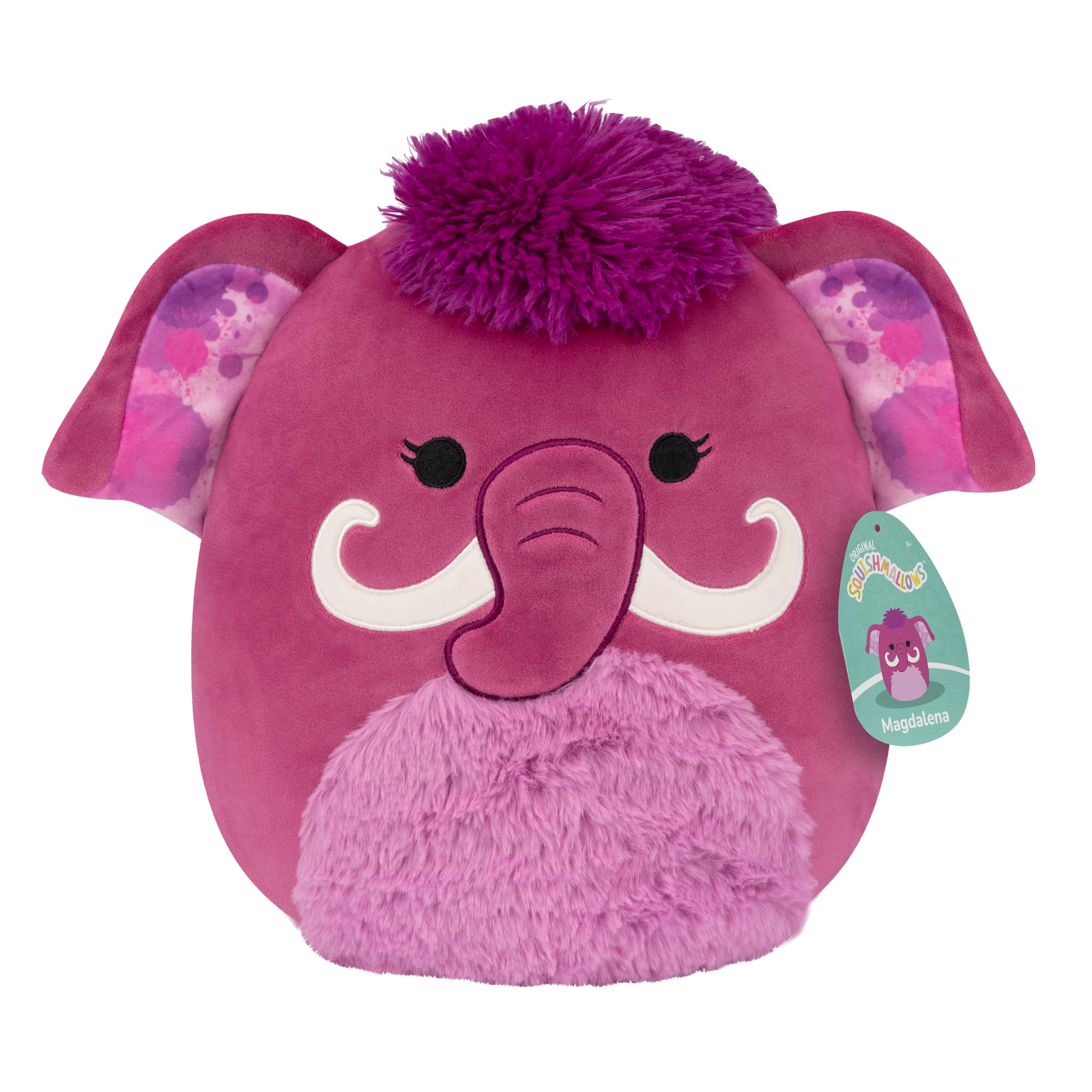 Squishmallows SQCR04576 12" Magenta, Magdalena-Woolly Mammoth