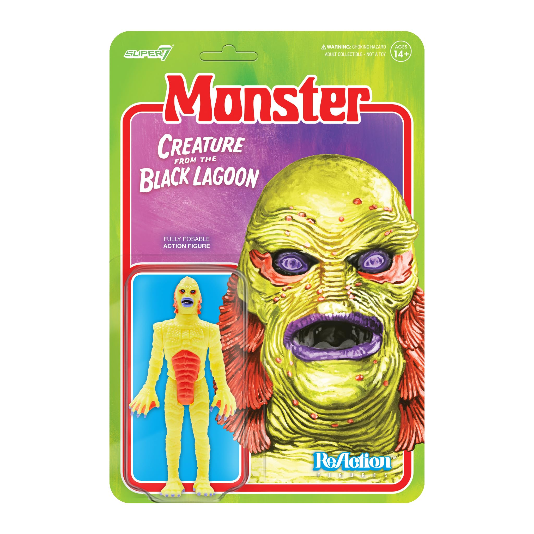 Super7 Universal Monsters Creature from The Black Lagoon (Costume Colors) - 3.75" Universal Monster Movies Action Figure Classic Movie Collectibles