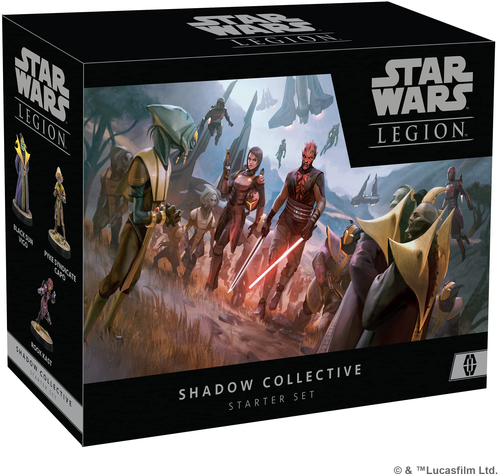 Atomic Mass Games | Shadow Collective Mercenary Starter: Star Wars Legion | Board Game | Ages 14+ | 2 Players | 90 Minutes Playing Time (FFGSWL90)