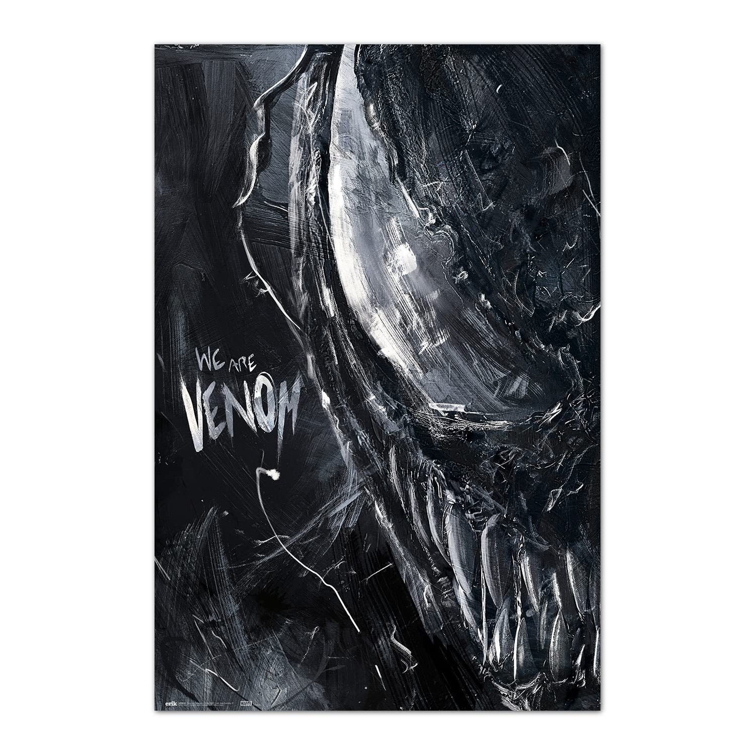 Grupo Erik Marvel Venom Creepy Poster - 36 x 24 inches / 91.5 x 61 cm - Venom Poster - Shipped Rolled Up - Cool Posters - Art Poster - Posters & Prints - Wall Posters