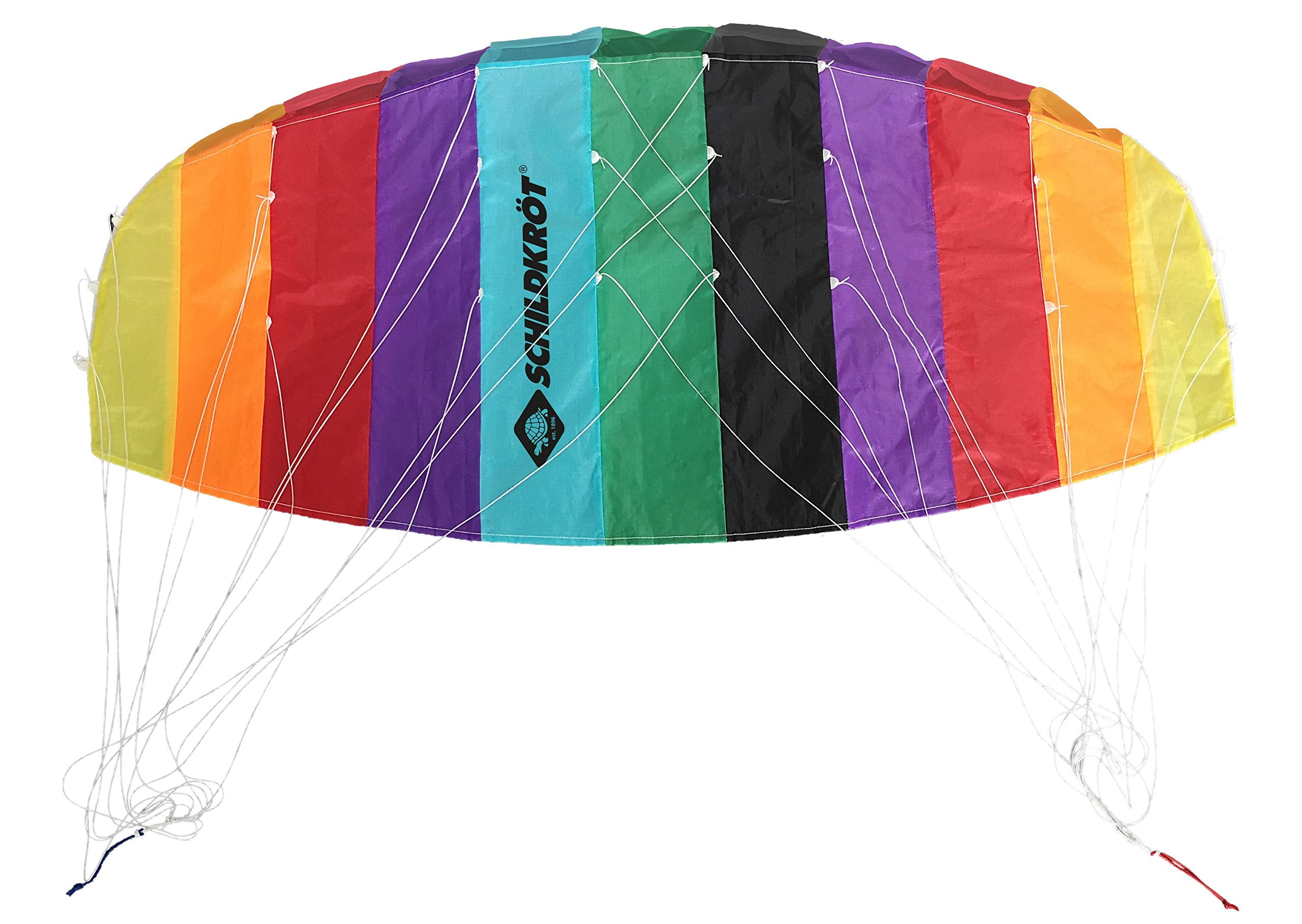 Schildkröt Dual Line Sport Kite 1.3, Two-Line Steering Foil, + 8 Years, 55x125cm, Incl. 25 kp Polyester Cords, 2x25m on Winder, 3-6 Beaufort, 970450