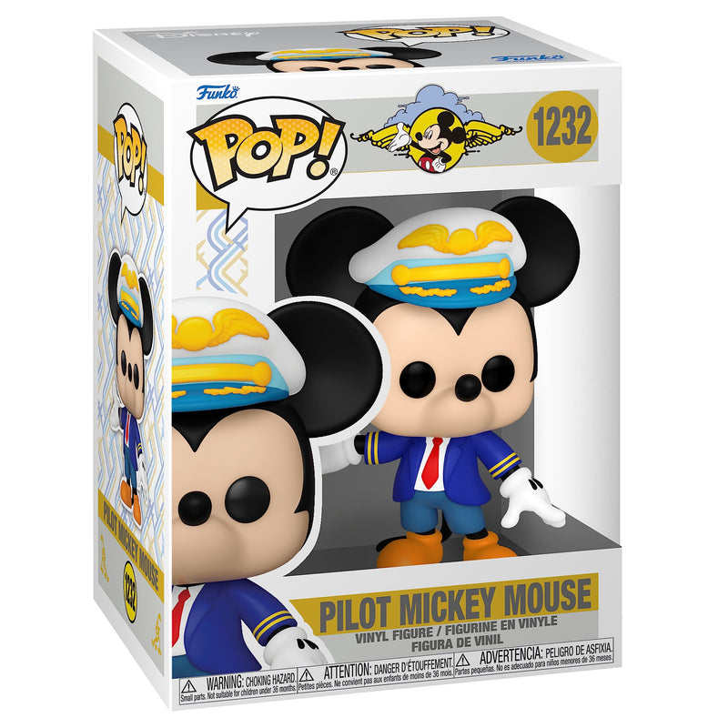 Funko Pop! Disney: Mickey Mouse Pilot - (blue Suit) - Amazon Exclusive - Collectable Vinyl Figure - Gift Idea - Official Merchandise - Toys for Kids & Adults - Movies Fans