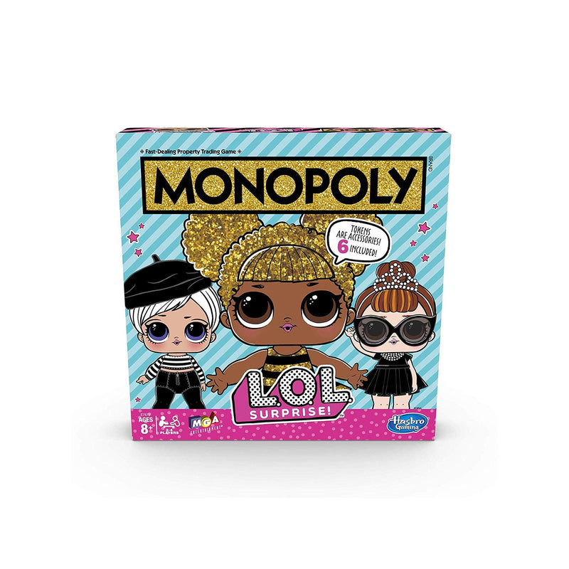 Monopoly Game: L.O.L. Surprise Edition Board Game for Kids Ages 8 and up