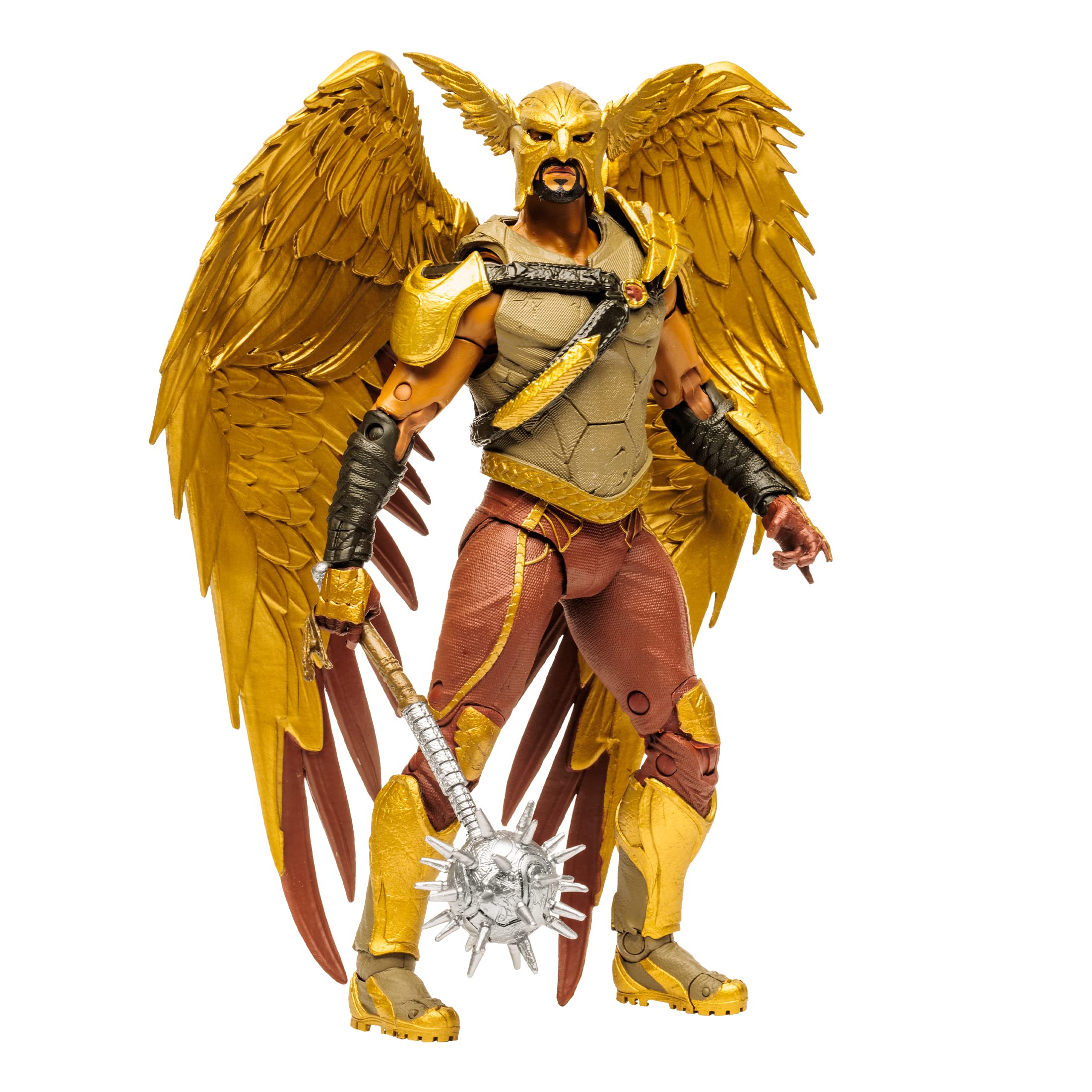 McFarlane Toys, 7-Inch DC Black Adam Hawkman Action Figure with 22 Moving Parts, Collectible DC Black Adam Movie Figure with Stand Base and Unique Collectible Character Card – Ages 12+