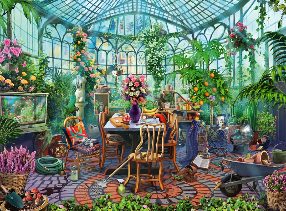 Ravensburger Morning in the Greenhouse 500 Piece Jigsaw Puzzle for Adults and Kids Age 10 Years Up