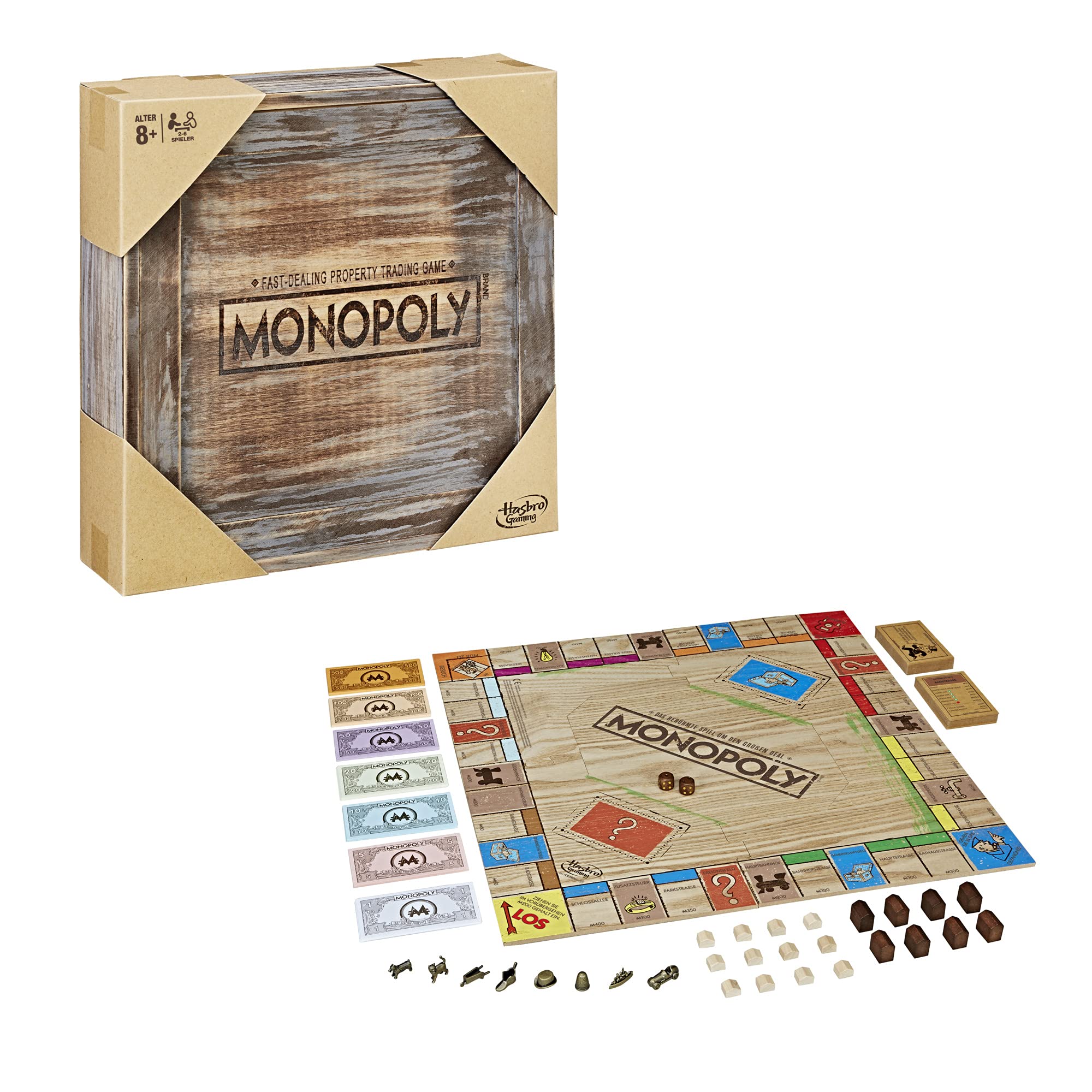 Monopoly Vintage Edition, Hasbro Gaming Board Game, French Version - Amazon Exclusive