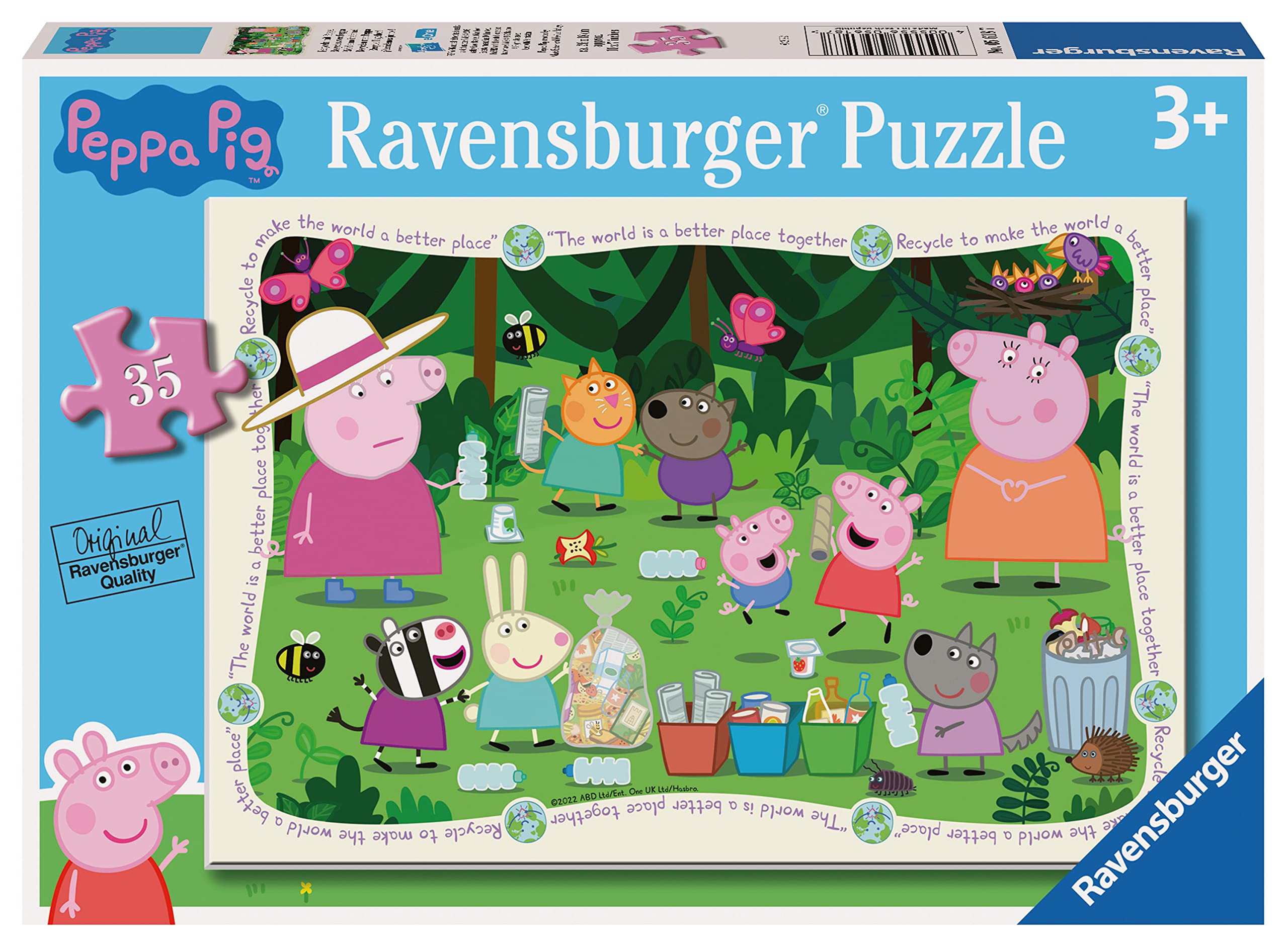 Ravensburger Peppa Pig Jigsaw Puzzles for Children Age 3 Years Up-35 Pieces - Educational Toys for Toddlers - Kids Gifts