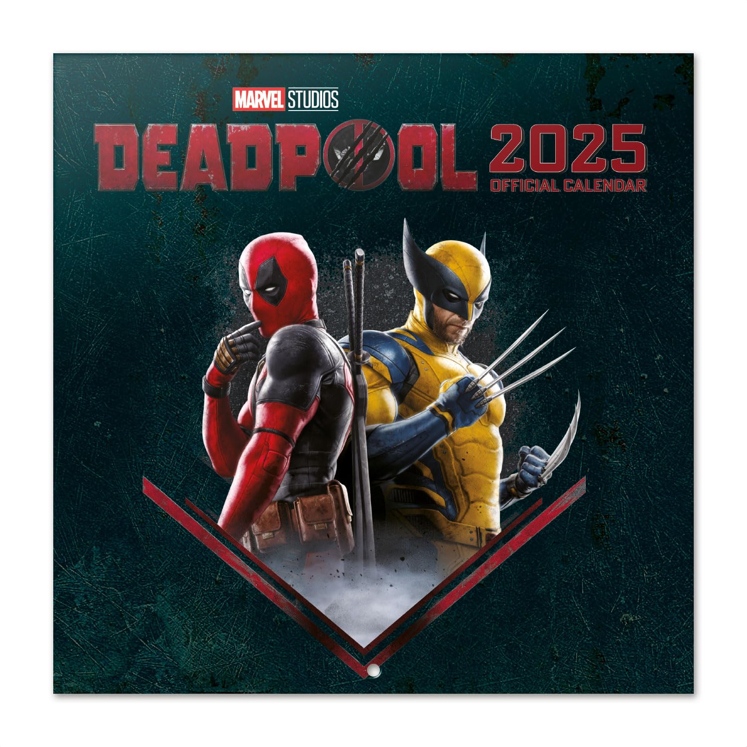 Grupo Erik Marvel Deadpool Wall Calendar 2025 | 12" x 12" Square Calendar 2025, Wall Planner 2025, Family Planner Calendar 2025 | Deadpool Calendar 2025, Marvel Calendar 2025