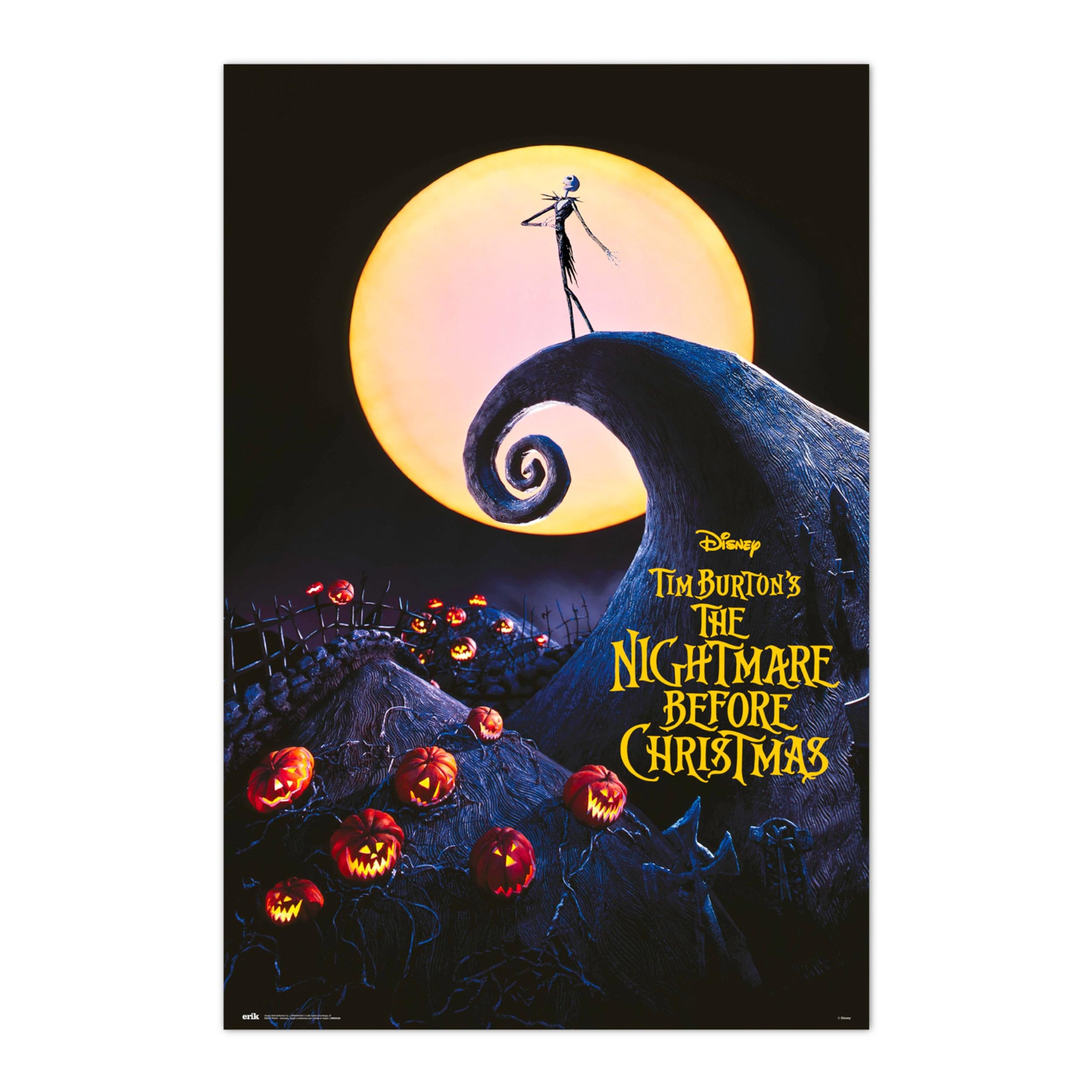 Grupo Erik Disney The Nightmare Before Christmas Poster - 36 x 24 inches / 91.5 x 61 cm - Shipped Rolled Up - Cool Posters - Art Poster - Posters & Prints - Wall Posters