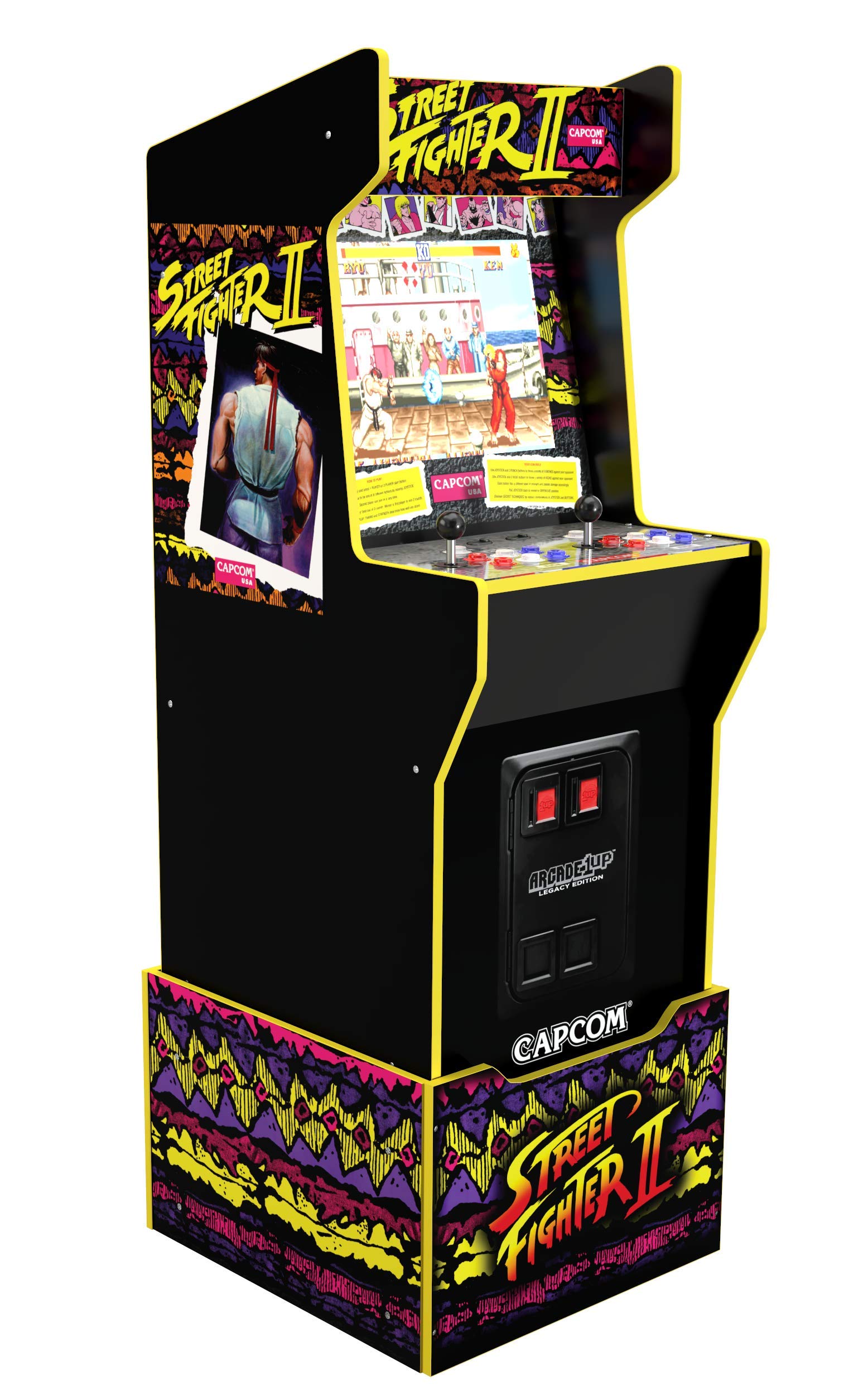 Arcade1UP CAPCOM LEGACY 12 GAMES ARCADE MACHINE WITH RISER