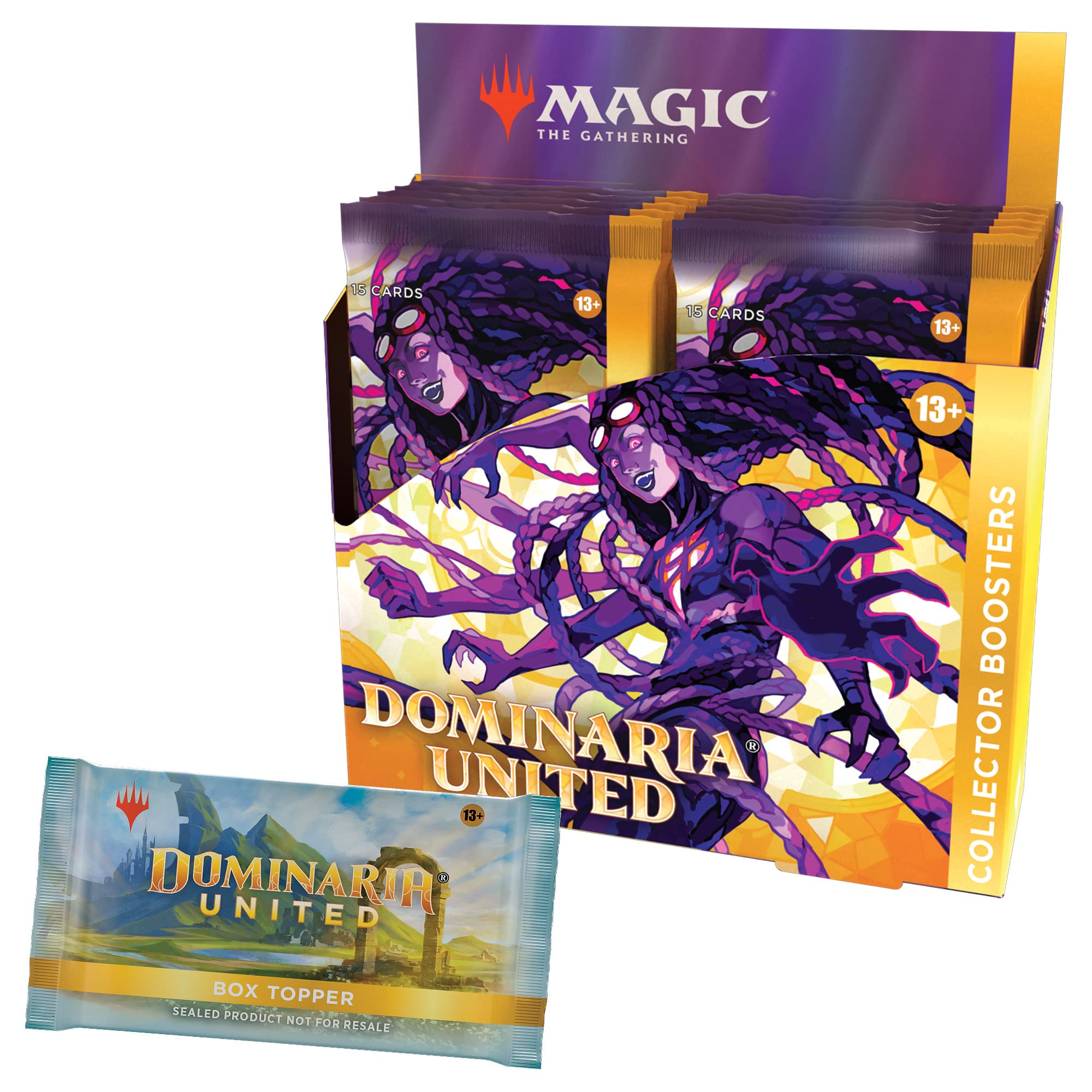 Magic The Gathering Dominaria United Collector Booster Box, Box Topper Card, Multicolor, (C9726000), 12 Count (Pack of 1)