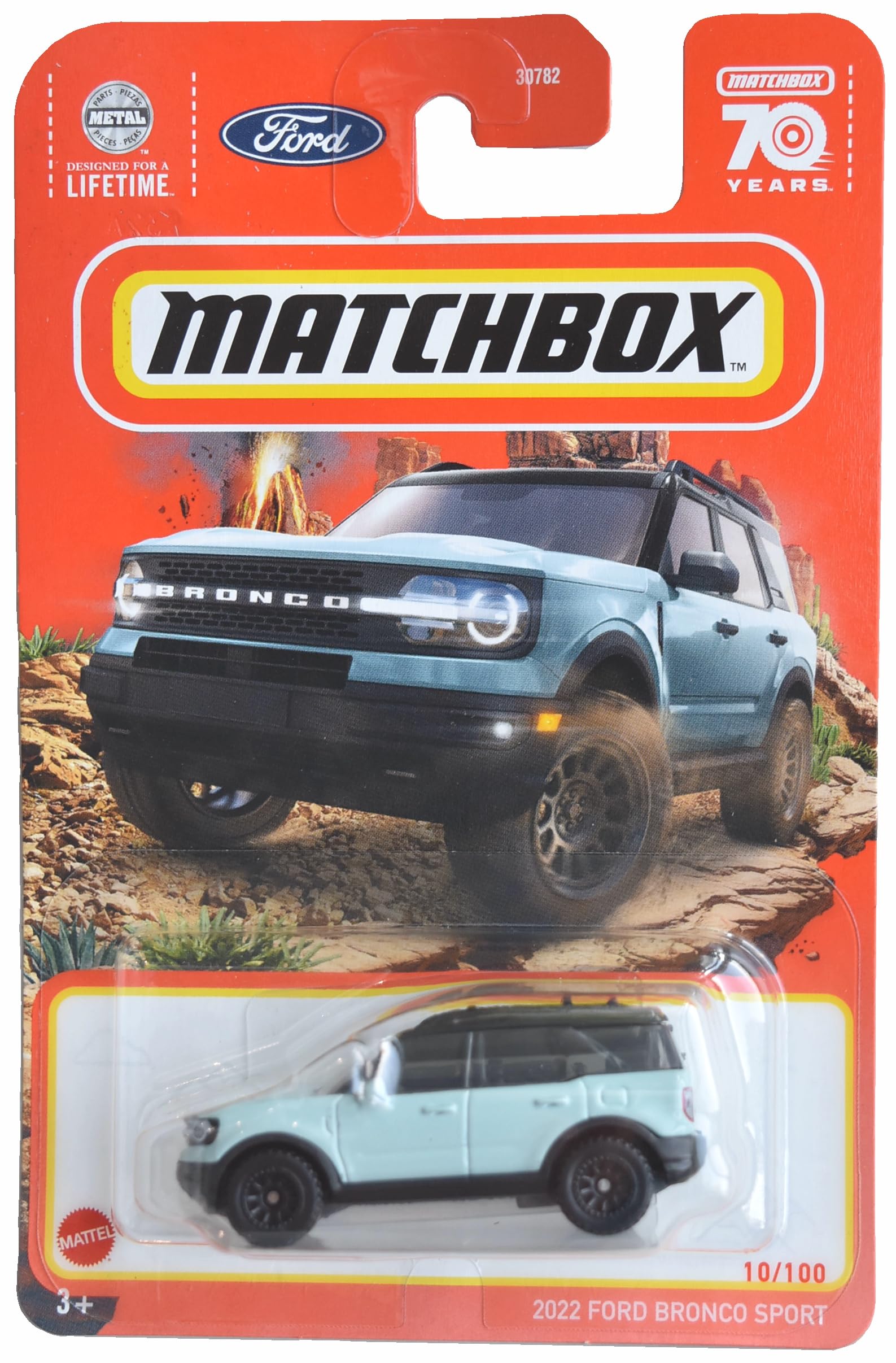 Matchbox 2022 Ford Bronco Sport, 70 Year 10/100