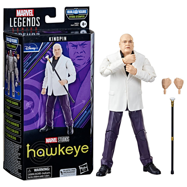 Hasbro Marvel Legends Series Kingpin, Hawkeye Marvel Legends Action Figures, 6”