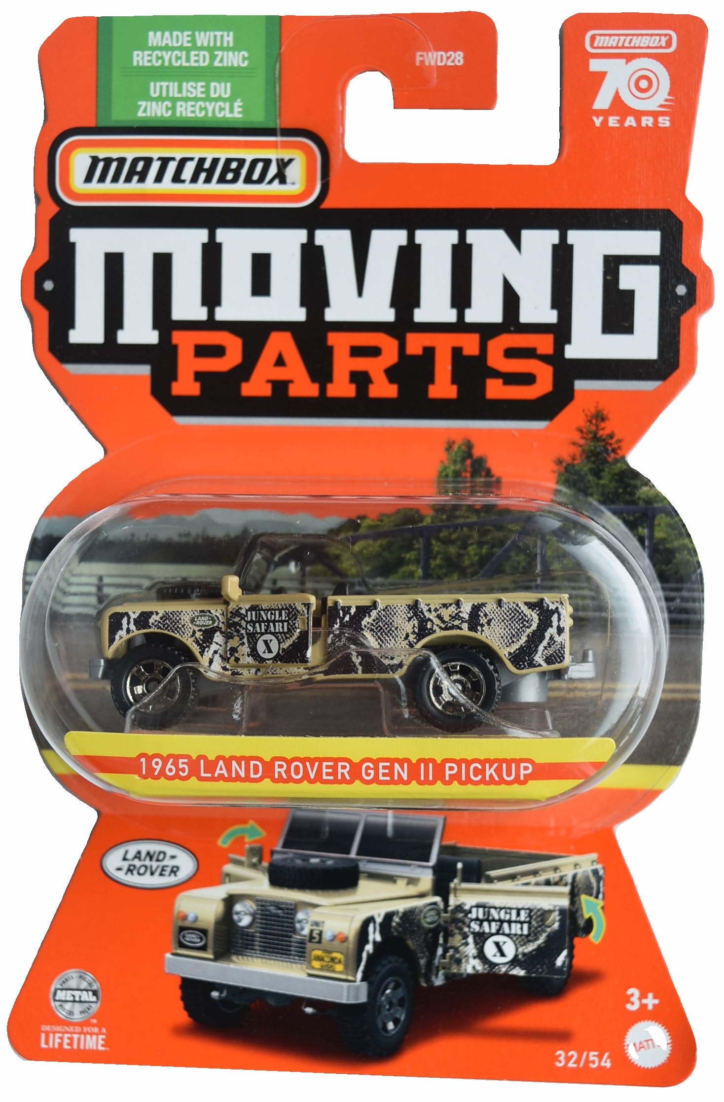 Matchbox 1965 Land Rover Gen II Pickup, Moving Parts 32/54