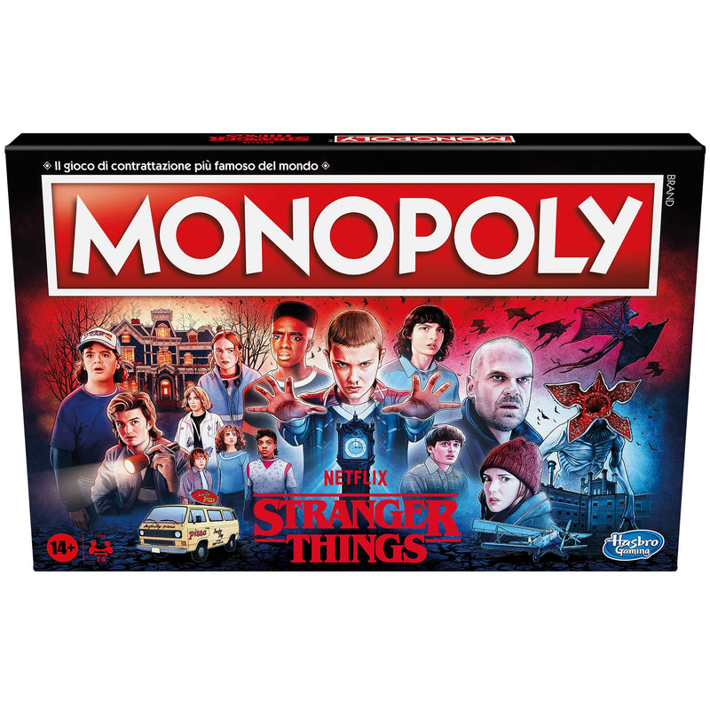 Hasbro Gaming Monopoly Stranger Things Board Game For Adults And Teenagers 14 Years Older, Multicoloured, 41 x 400 x 267 mm (Italian Language)