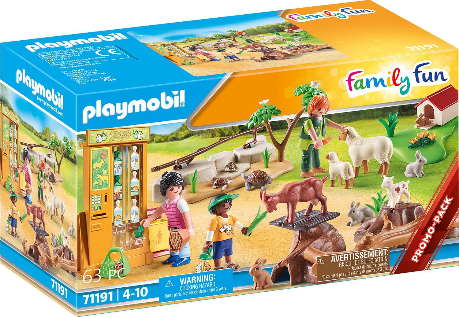 Playmobil 71191 Family Fun Petting Zoo, Playset with Animals, Fun Imaginative Role-Play, Playset Suitable for Children Ages 4+