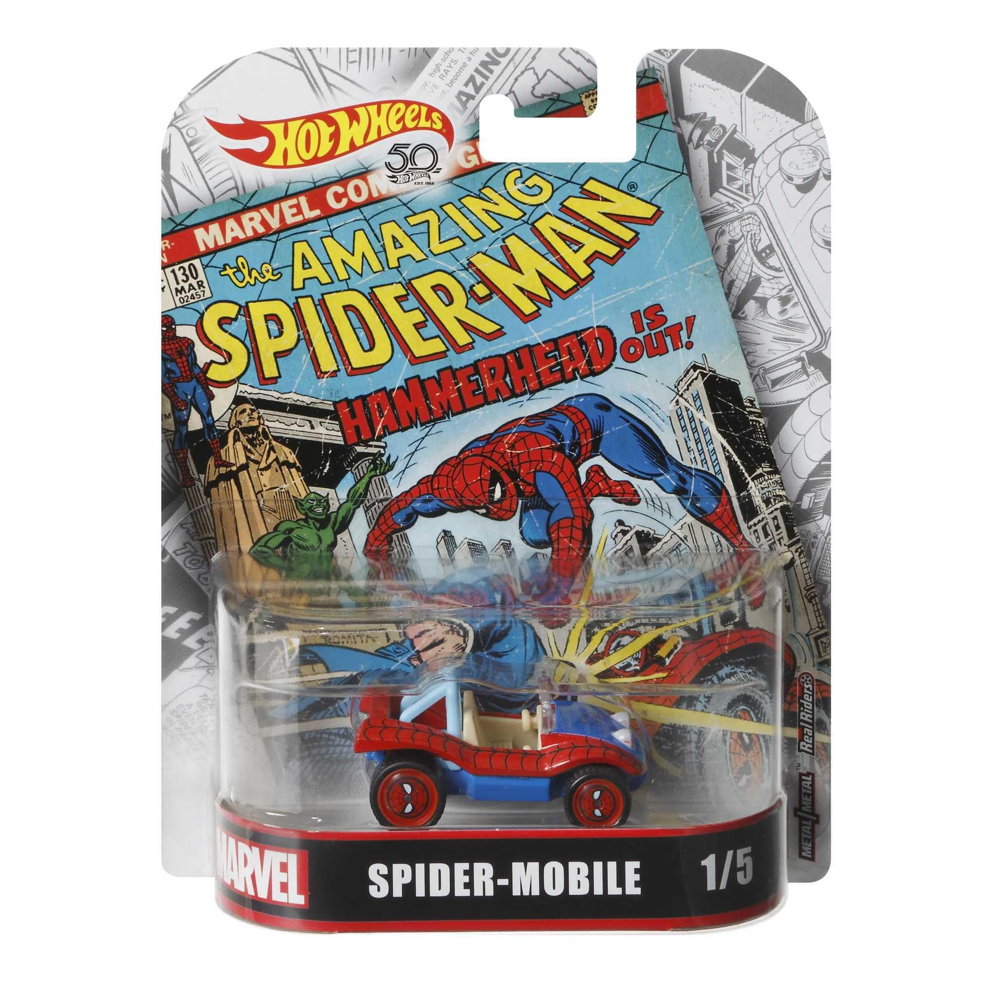 SPIDERMAN Car SPIDER MOBILE Dune Buggy Spidey - 1:64 scale Length approximately 6cm - FLD31