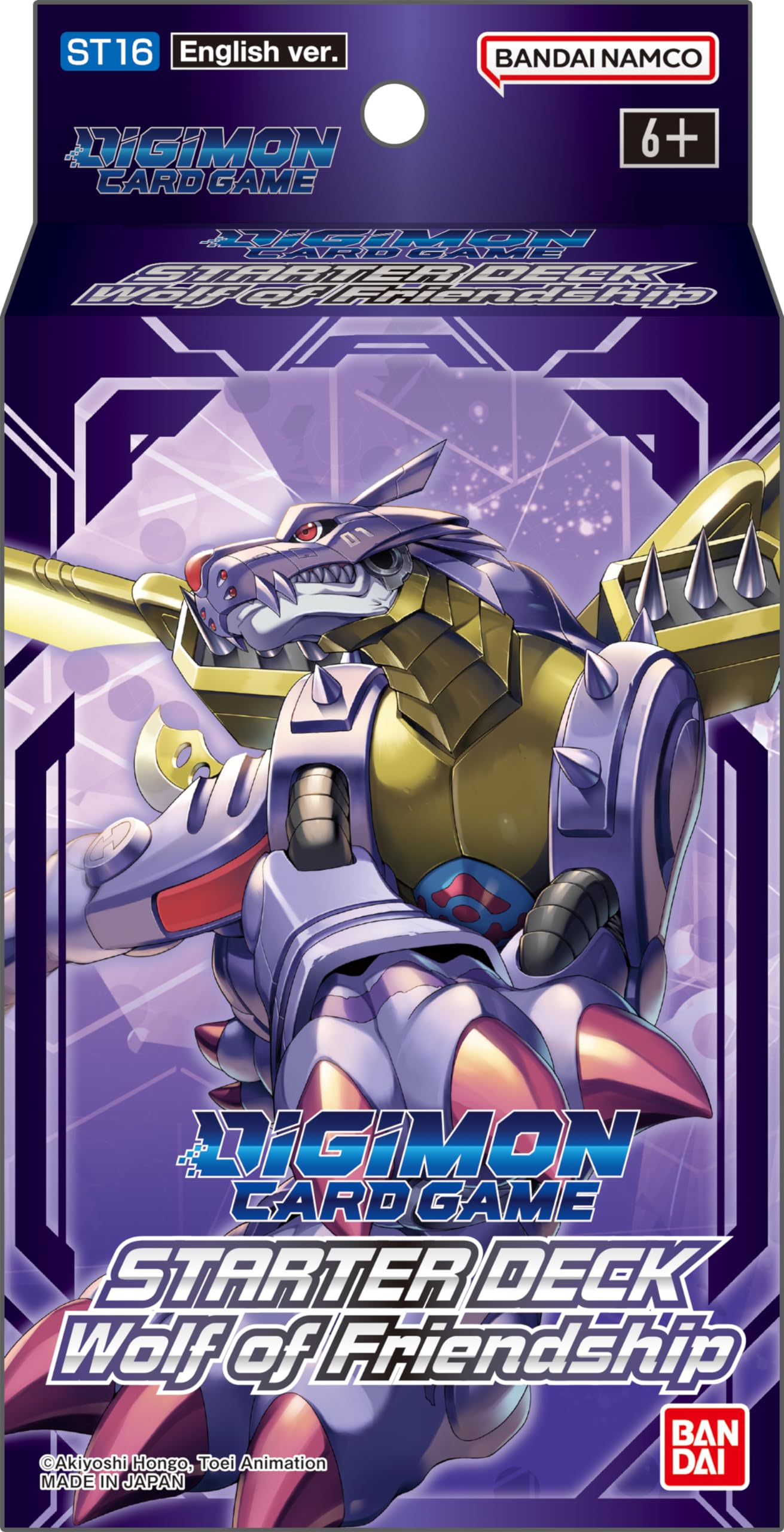 BANDAI | Digimon Card Game: Starter Deck - Wolf of Friendship (ST16) | Card Game | Ages 6+ | 2 Players | 30 Minutes Playing Time