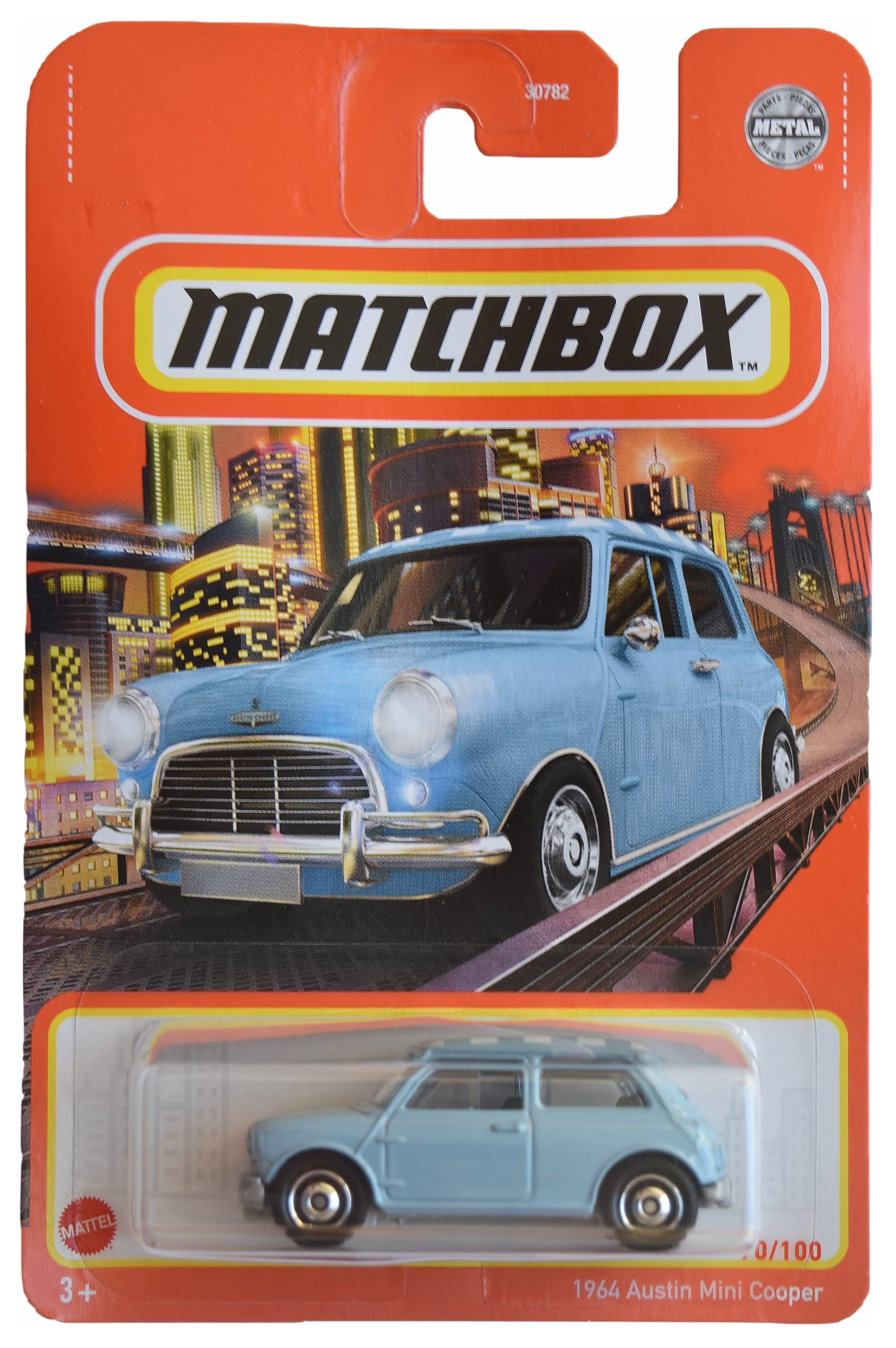 Matchbox 1964 Austin Mini-Cooper, [Blue] 70/100