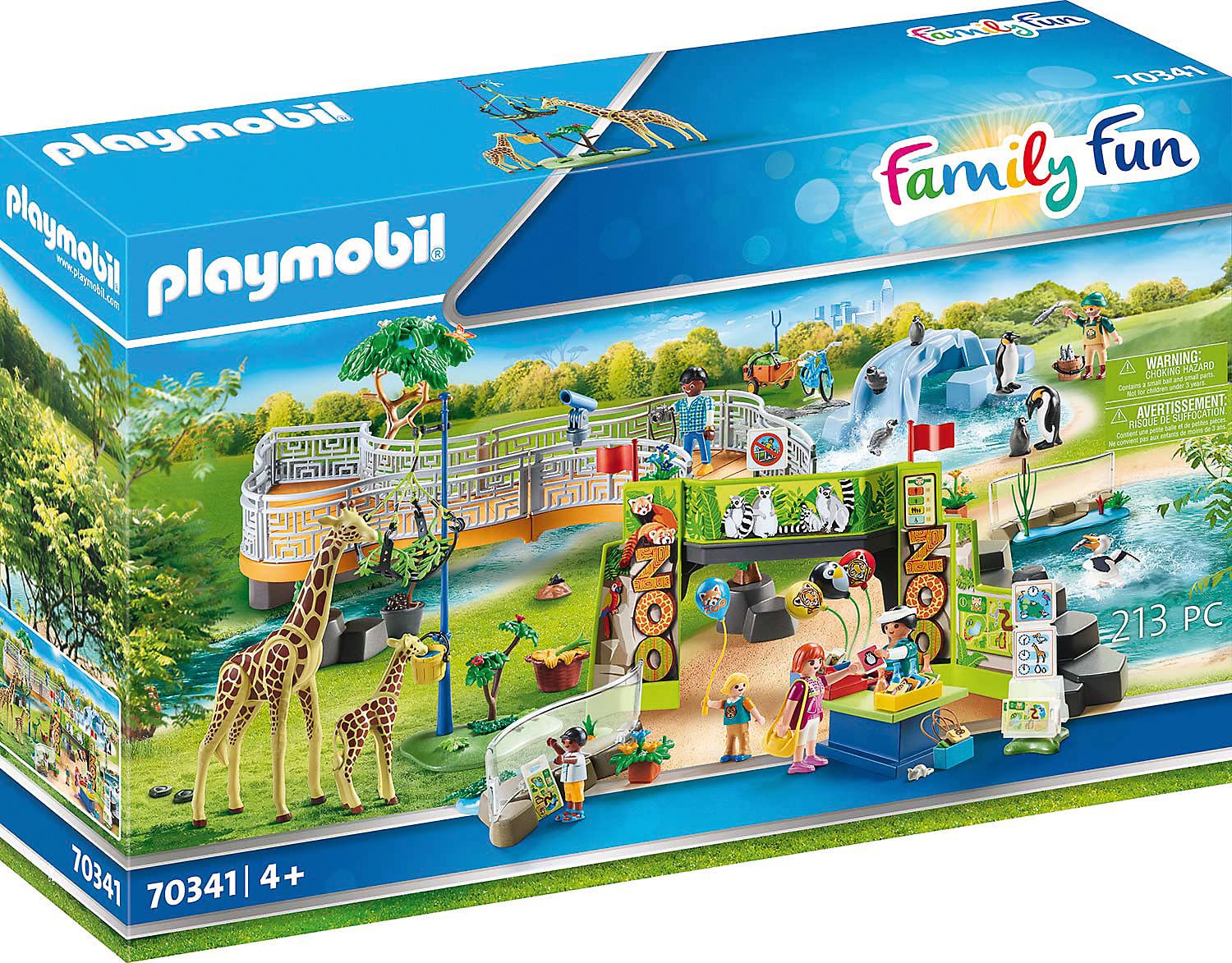 Playmobil 70341 Family Fun Large Zoo, for Children Ages 4+, Fun Imaginative Role-Play, PlaySets Suitable for Children Ages 4+