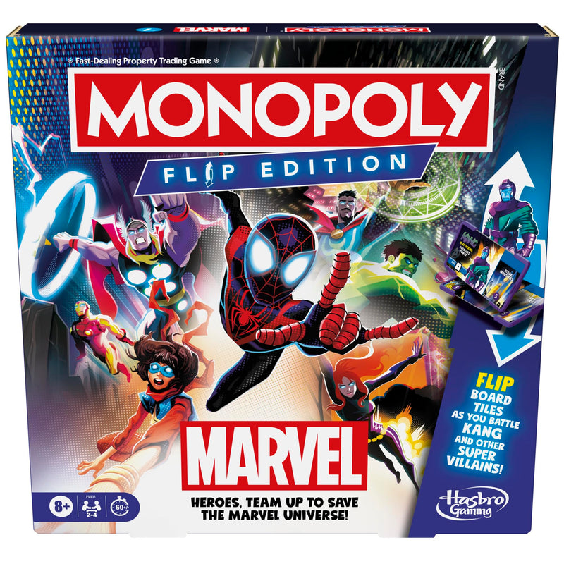 Monopoly Flip Edition: Marvel Board Game