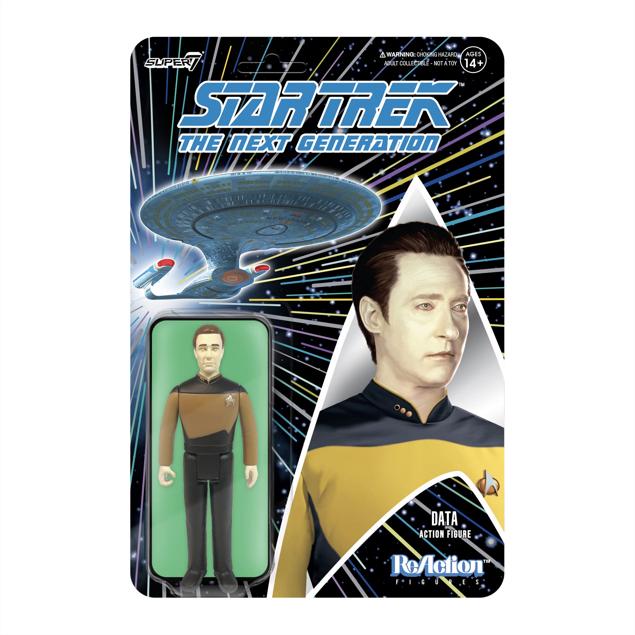 SUPER7 - Star Trek: The Next Generation ReAction Figure Wave 1 - Data