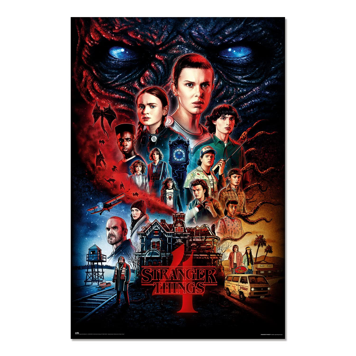 Grupo Erik Stranger Things Vecna´s House Poster - 36 x 24 inches / 91.5 x 61 cm - Shipped Rolled Up - Cool Posters - Art Poster - Posters & Prints - Wall Posters