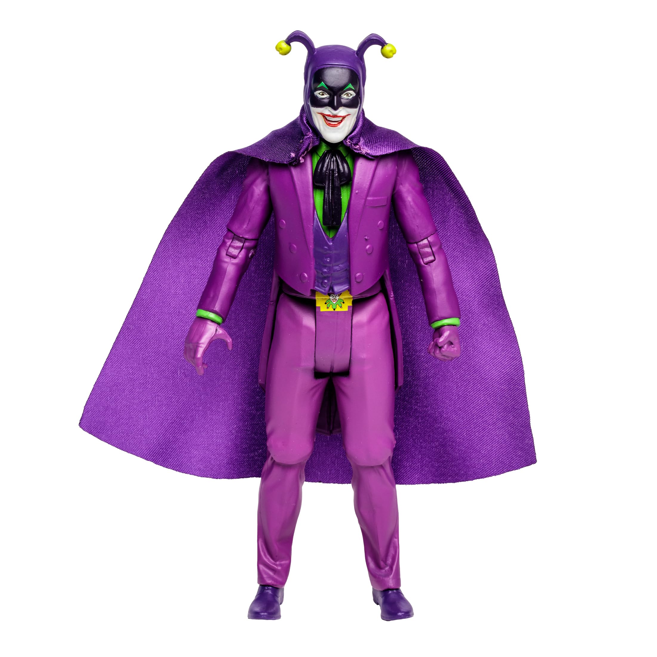 McFarlane Toys DC Retro The Joker Action Figure - 6 Inch, Inspired by Batman 66' Comic, Classic Design with Articulation, Includes Large Key - Collectible Toy