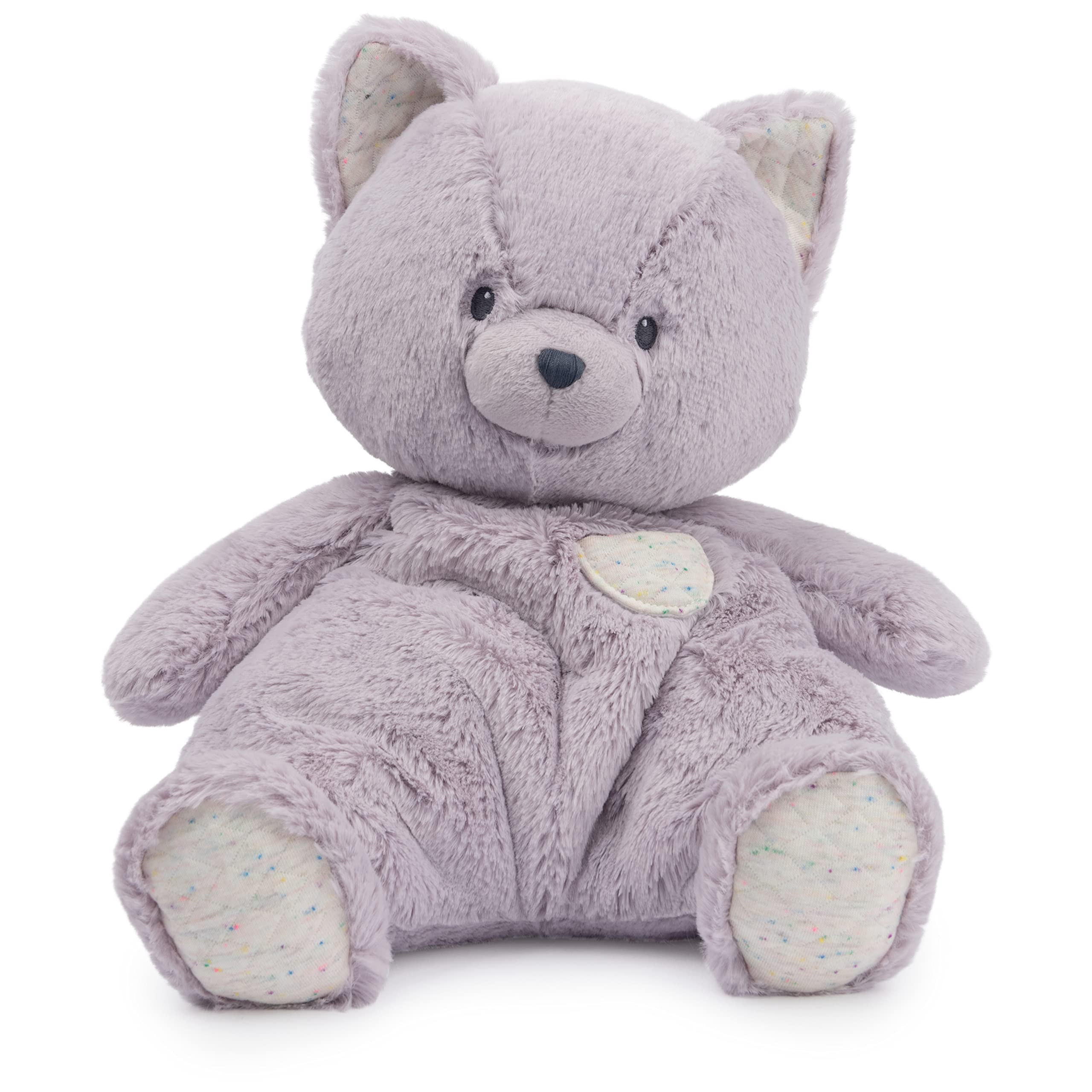 GUND Baby Oh So Snuggly Kitten Large Plush Stuffed Animal for Babies and Infants, Lavender, 12.5”